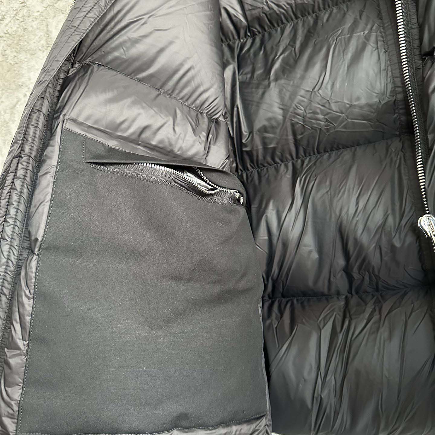 Rick Owens Turtle Nylon Cropped Puffer Jacket  - DopestKickz