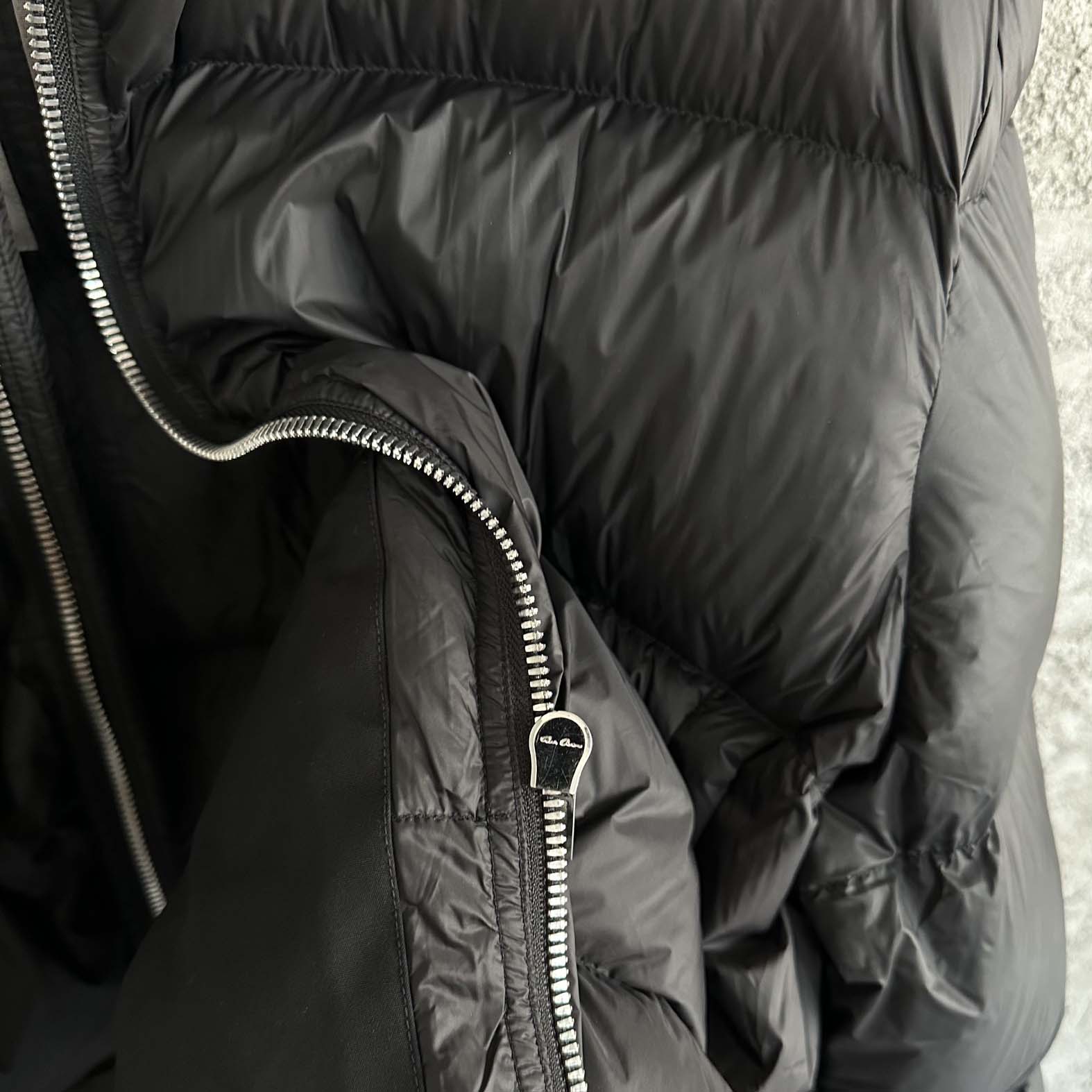 Rick Owens Turtle Nylon Cropped Puffer Jacket  - DopestKickz