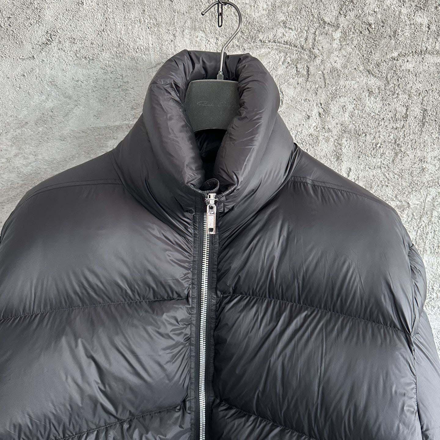 Rick Owens Turtle Nylon Cropped Puffer Jacket  - DopestKickz