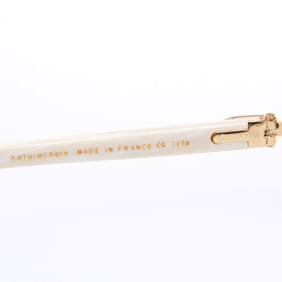 Cartier CT_3524012 White Buffalo Eyeglasses In Gold - DopestKickz