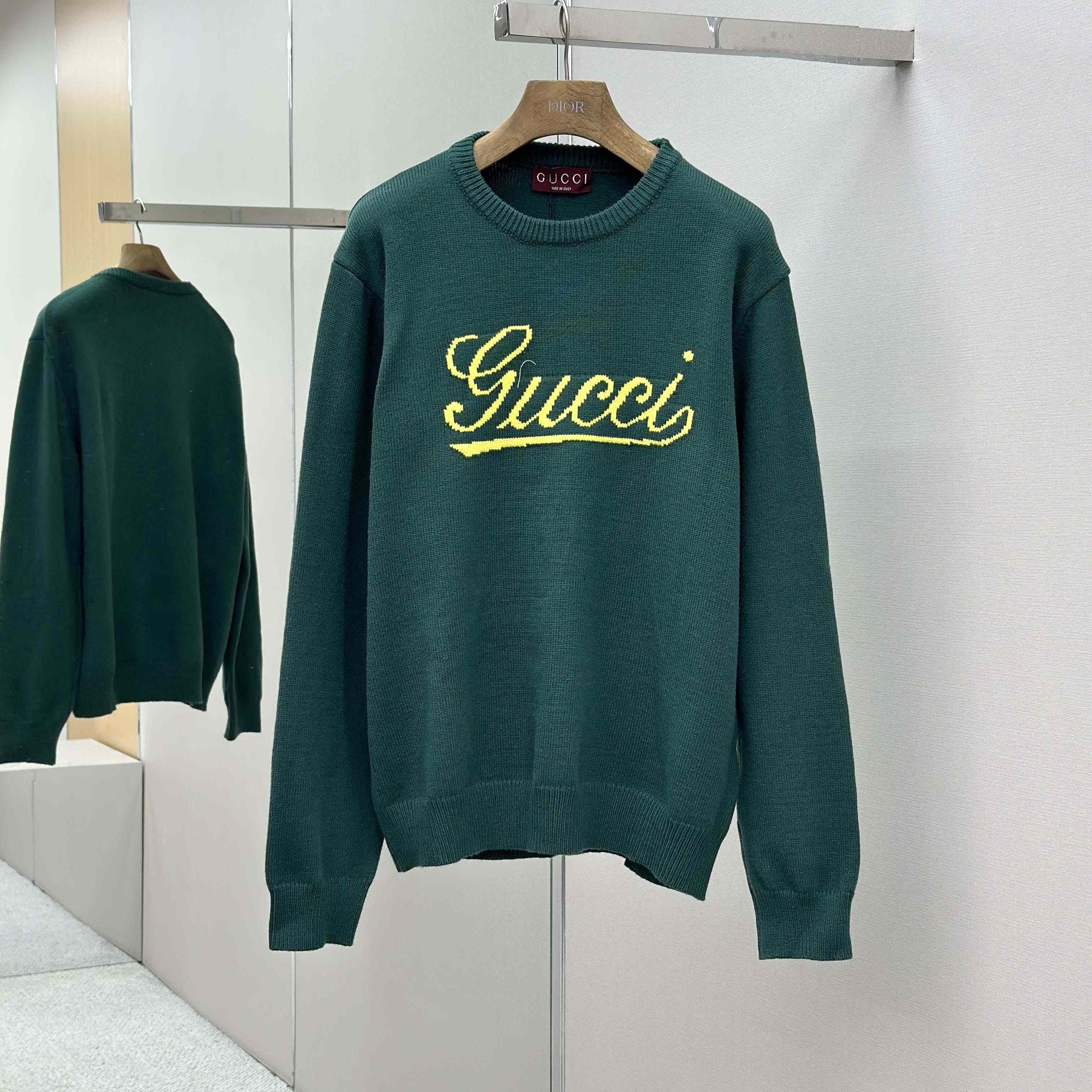 Gucci Knit Wool Sweater With Intarsia - DopestKickz