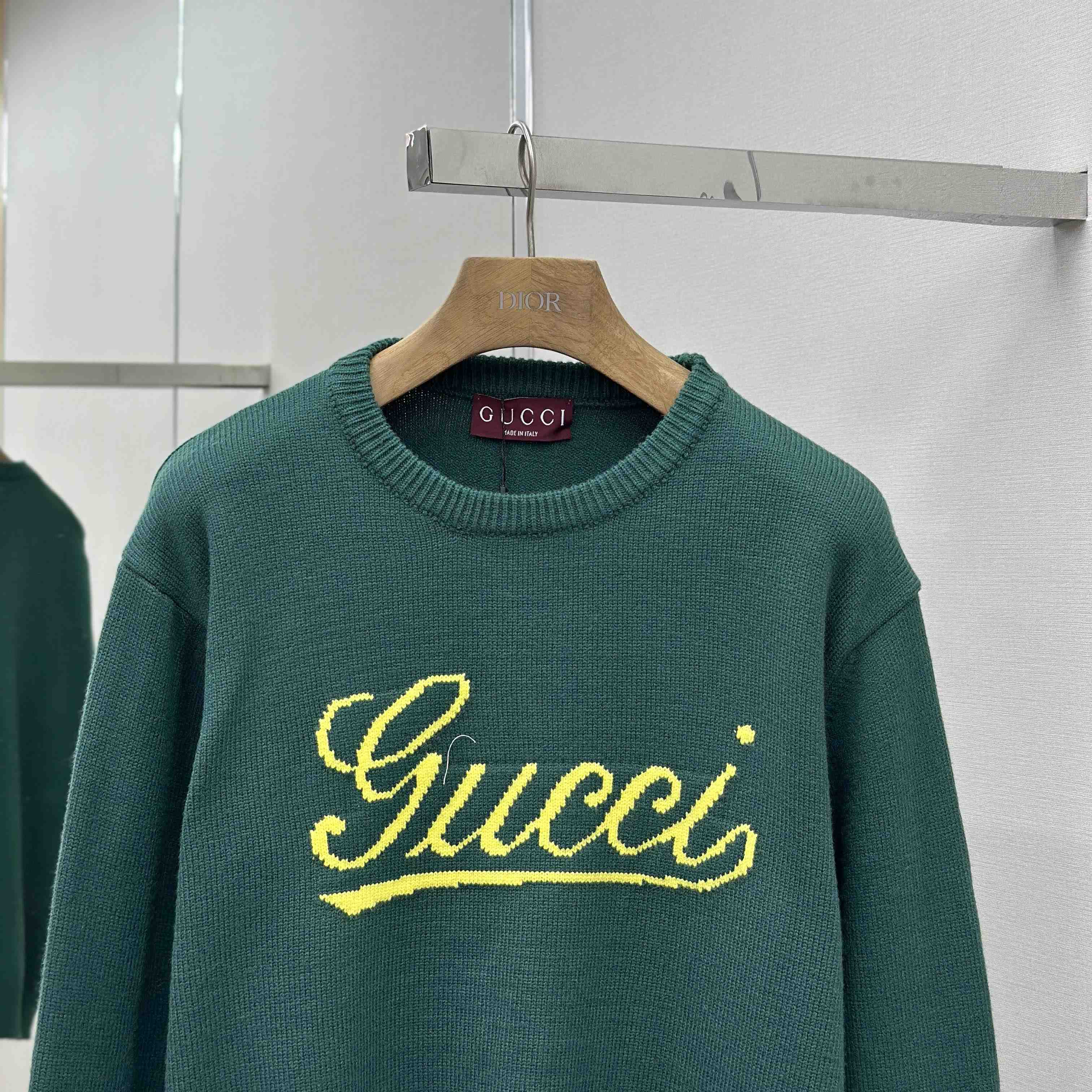 Gucci Knit Wool Sweater With Intarsia - DopestKickz