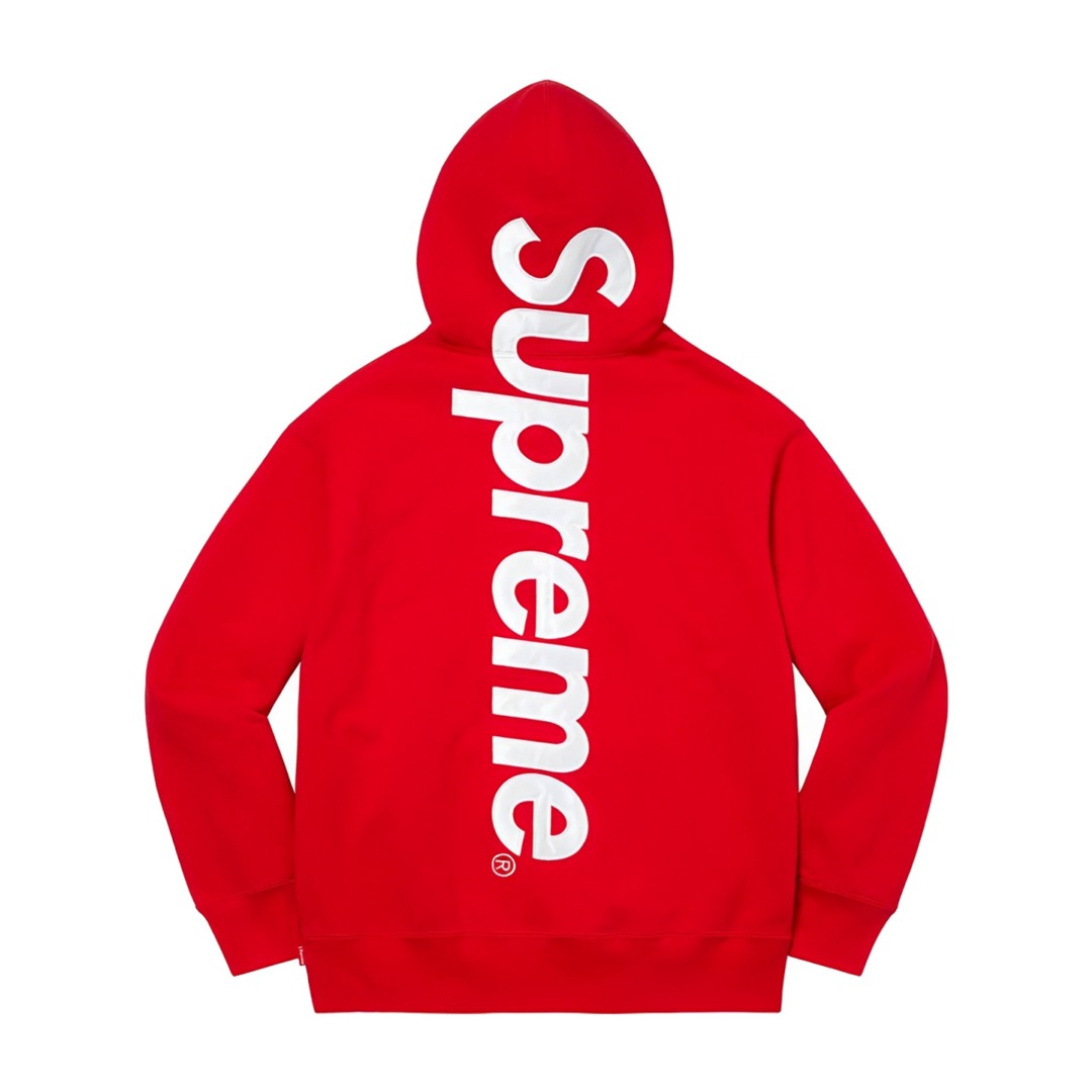 Supreme Satin Appliqué Hooded Sweatshirt - DopestKickz