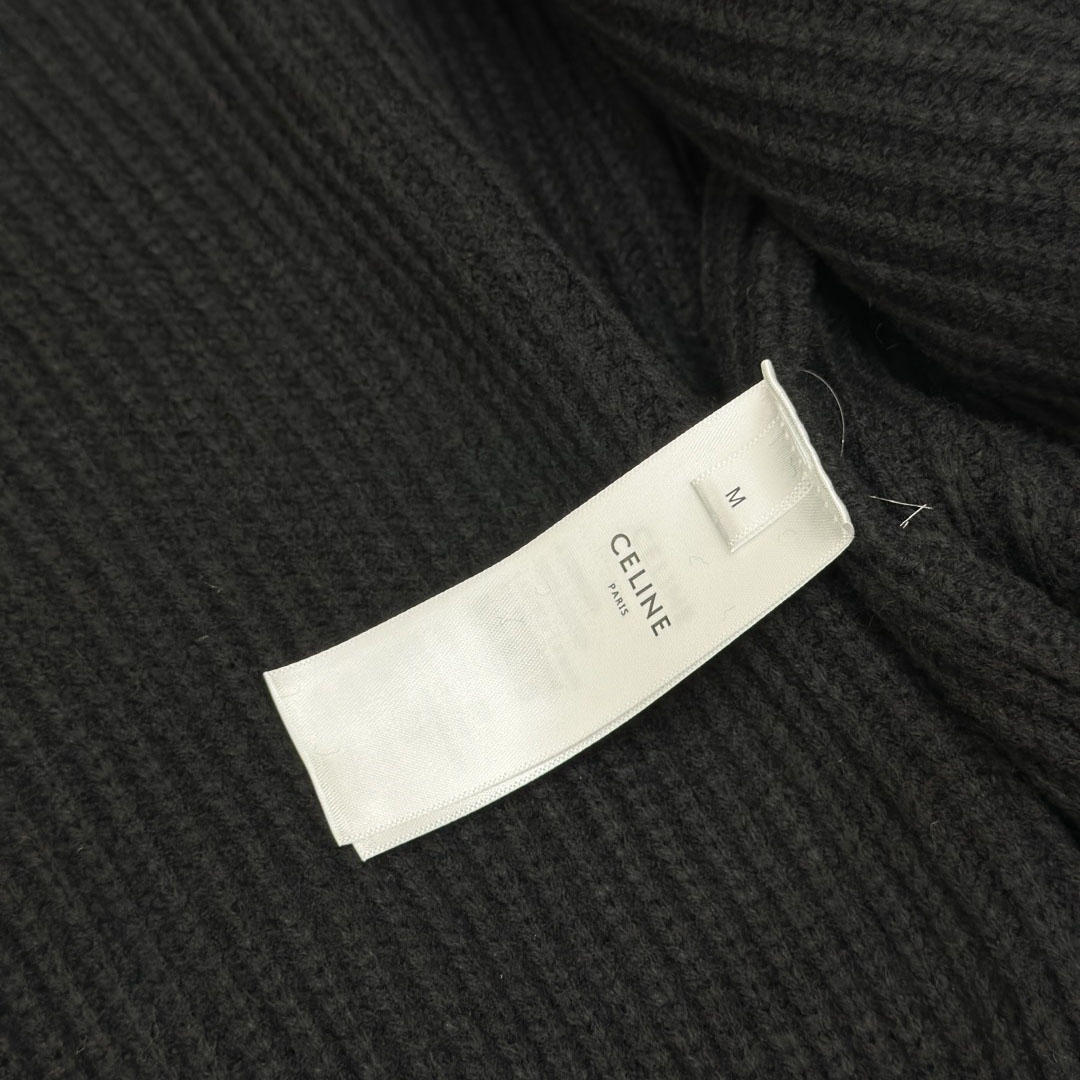 Celine Hooded Cardigan In Ribbed Wool - DopestKickz