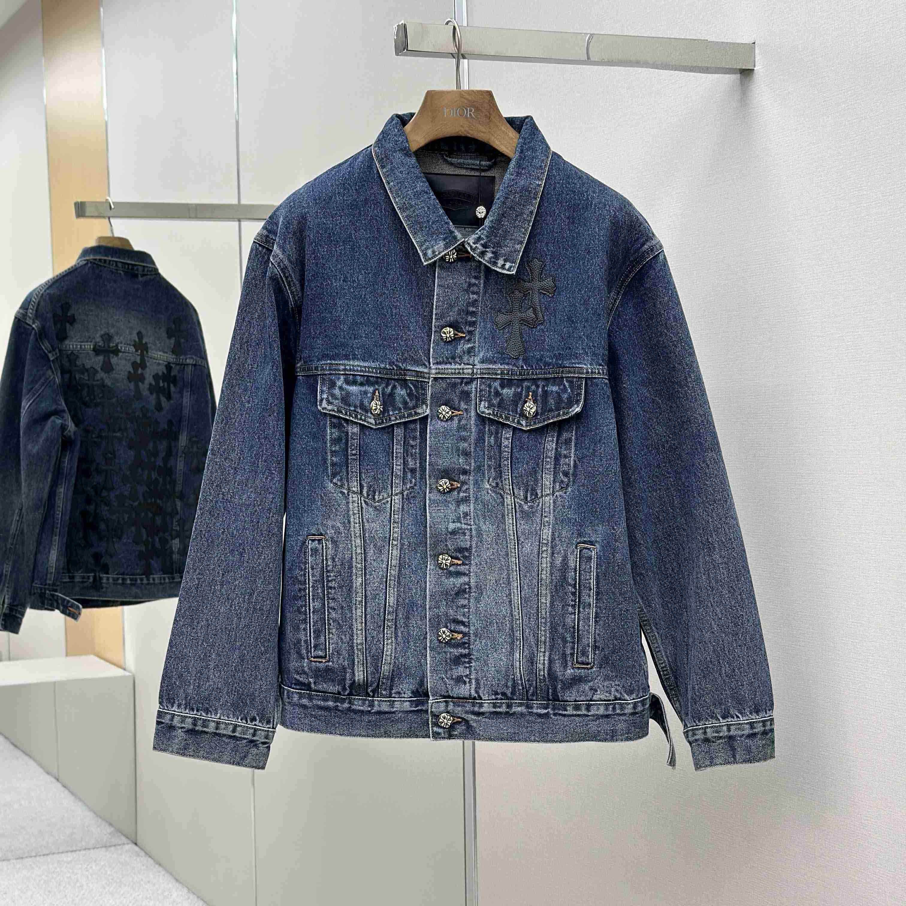 Chrome Hearts Denim Jacket - DopestKickz
