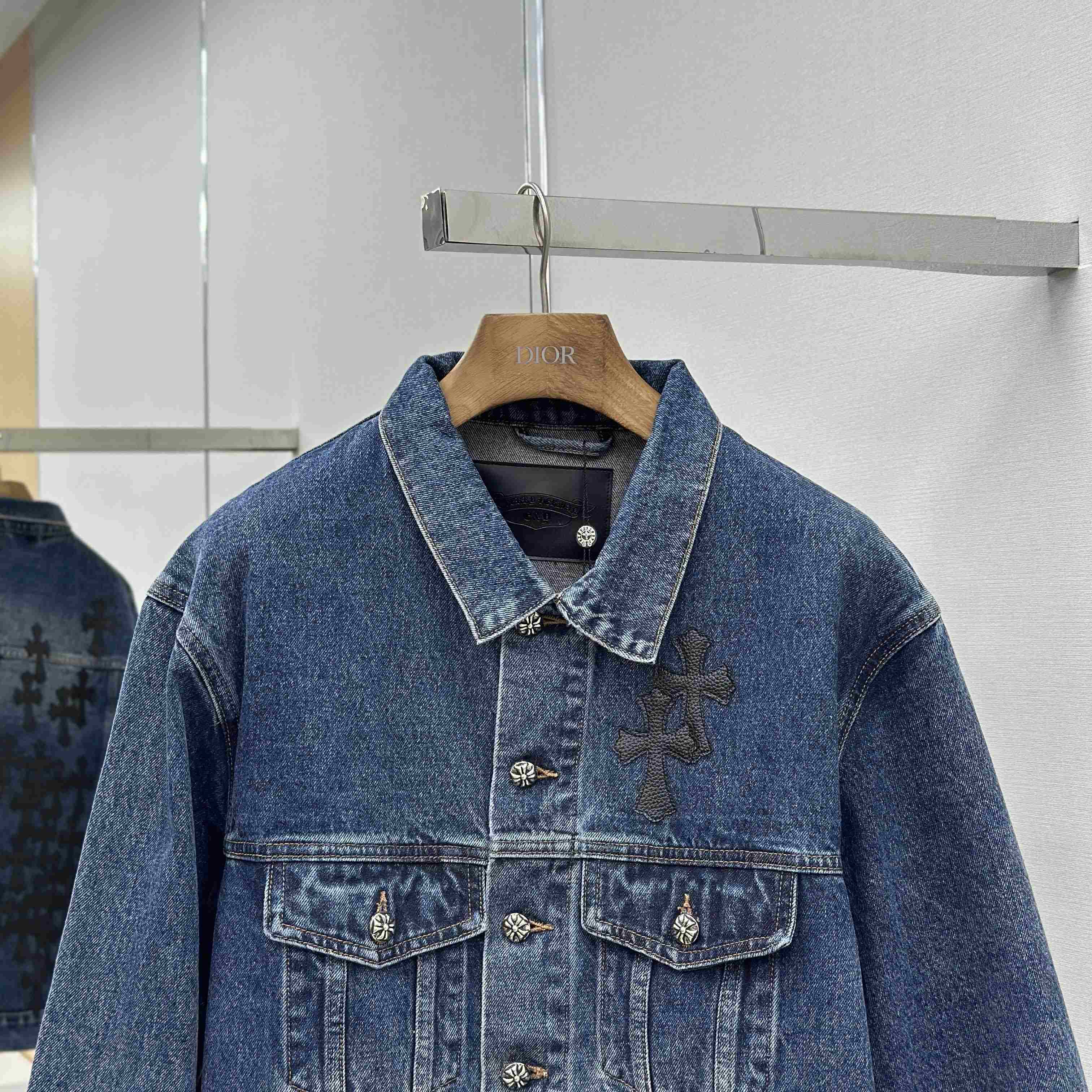 Chrome Hearts Denim Jacket - DopestKickz