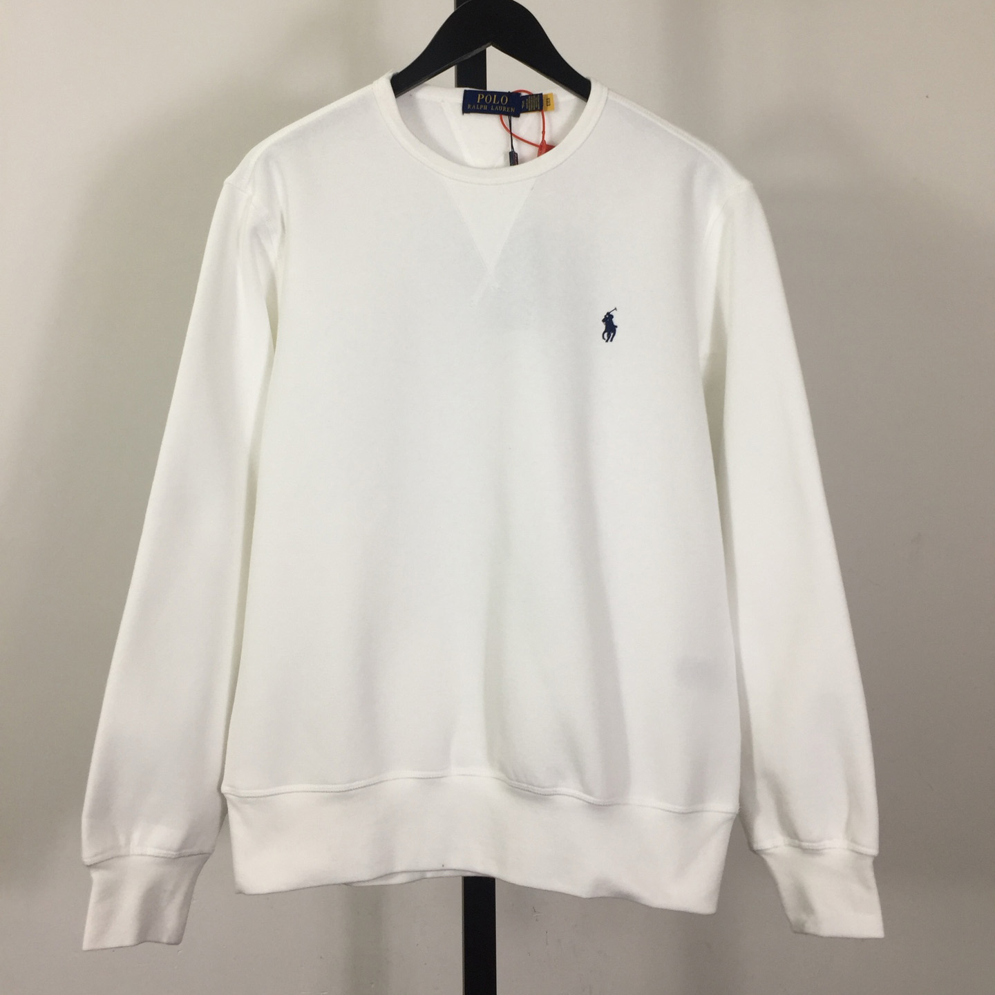 Ralph Lauren White Cotton-blend Crewneck - DopestKickz