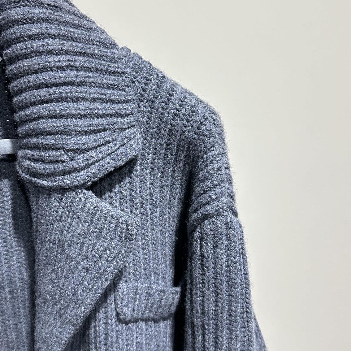 Bottega Veneta Felted Wool Knitted Coat - DopestKickz