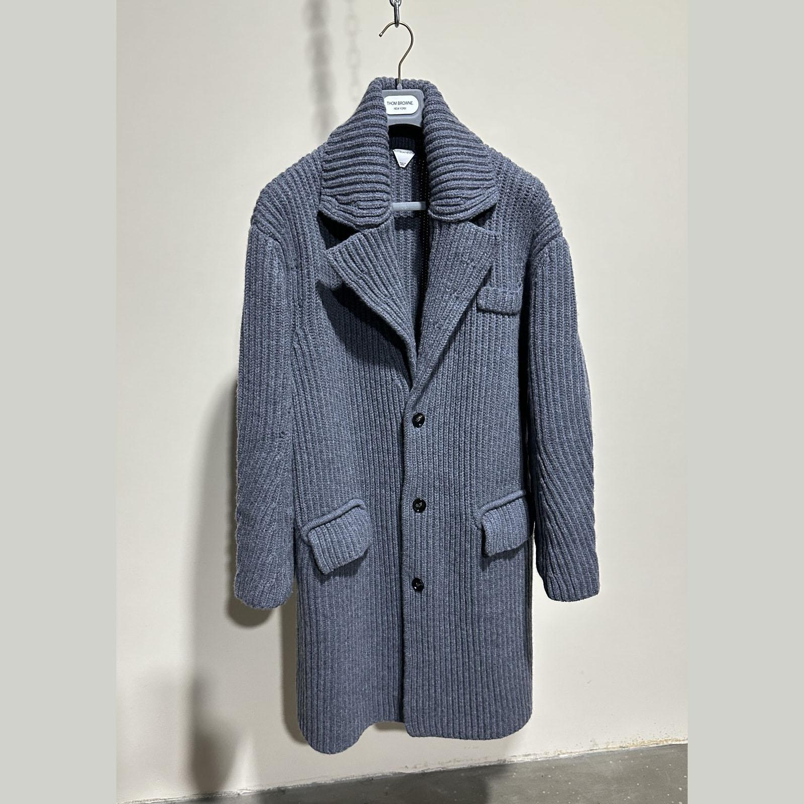 Bottega Veneta Felted Wool Knitted Coat - DopestKickz