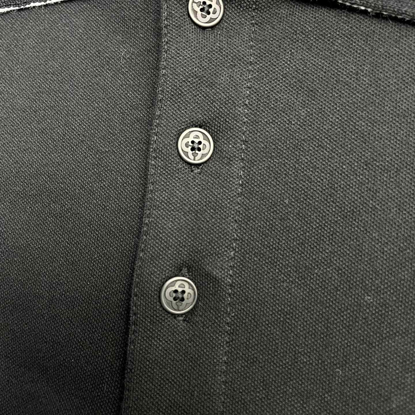 Casablanca Chenille Collar Raglan Polo Shirt   c1107 - DopestKickz