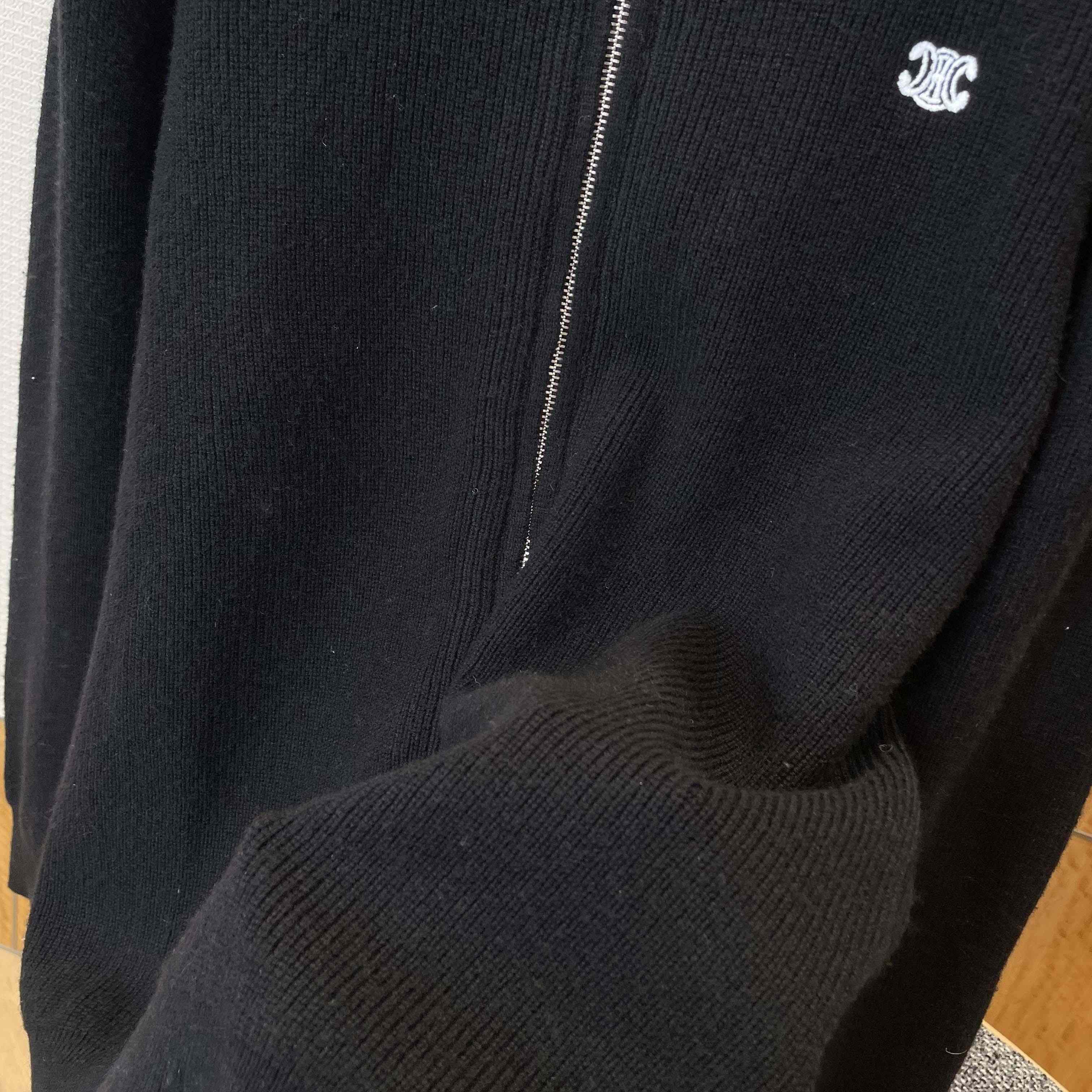 Celine Triomphe Trucker Sweater In Ribbed Wool - DopestKickz