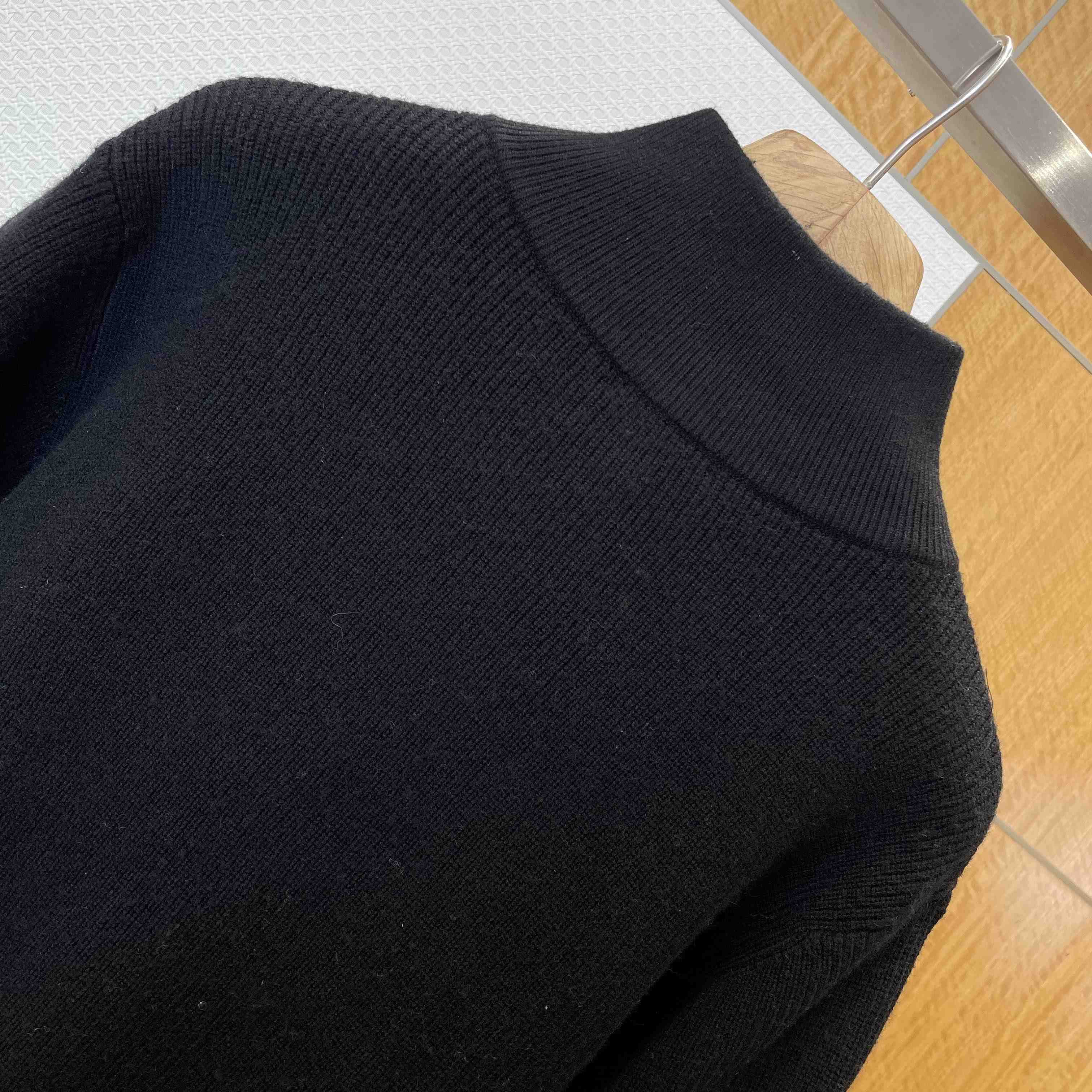 Celine Triomphe Trucker Sweater In Ribbed Wool - DopestKickz