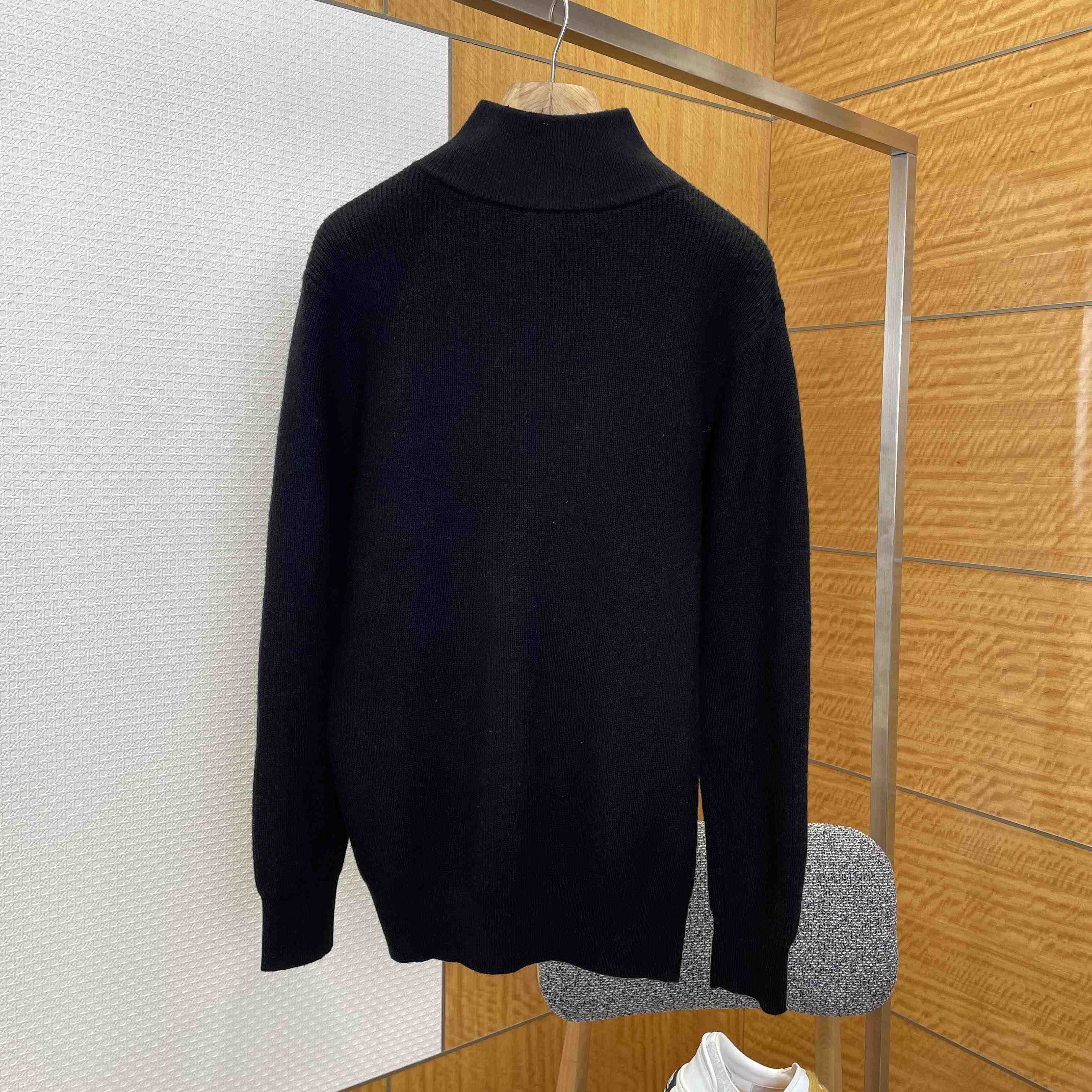 Celine Triomphe Trucker Sweater In Ribbed Wool - DopestKickz