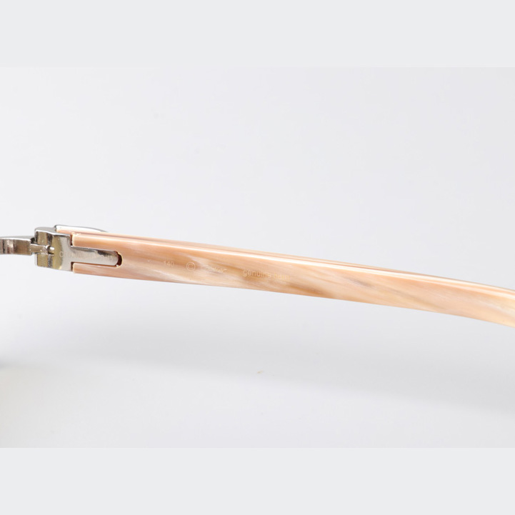 Cartier CT_3524012 White Buffalo Sunglasses In Silver Brown - DopestKickz