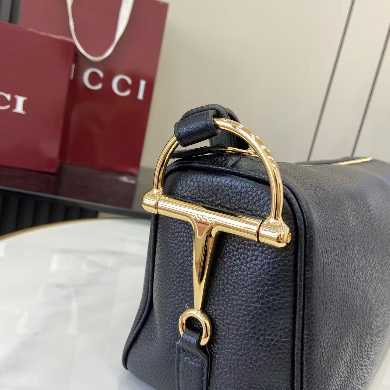 Gucci Half Horsebit Medium Shoulder Bag - DopestKickz