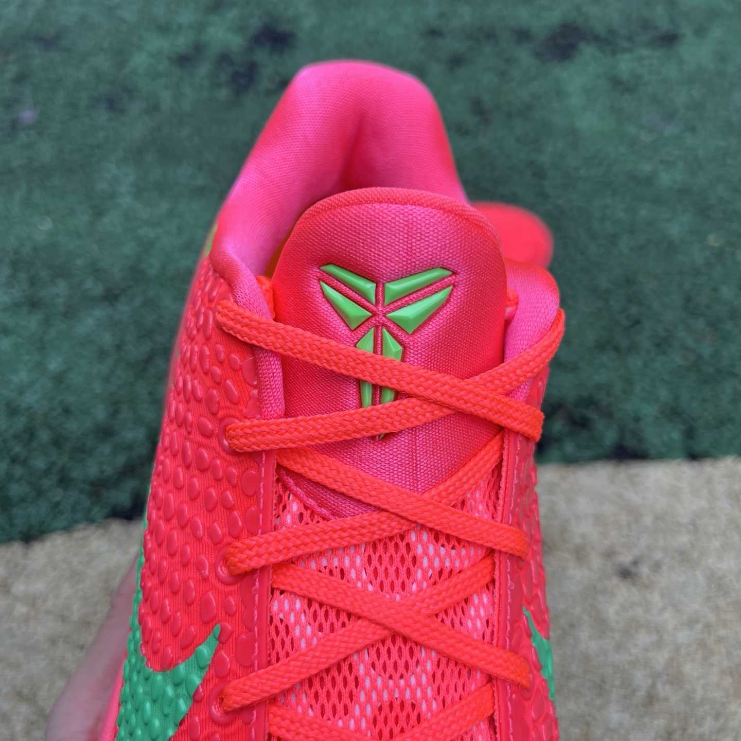 Nike Zoom Kobe 6 Protro “Reverse All-Star” Custom Basketball Shoes Red/Green  - DopestKickz