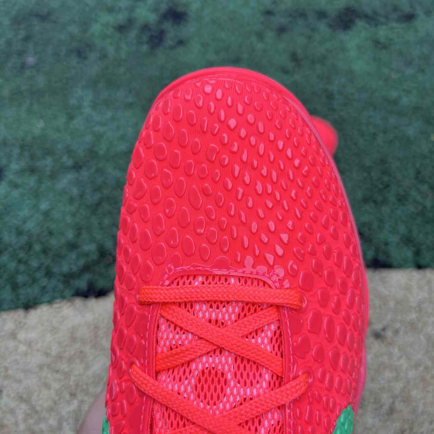 Nike Zoom Kobe 6 Protro “Reverse All-Star” Custom Basketball Shoes Red/Green  - DopestKickz