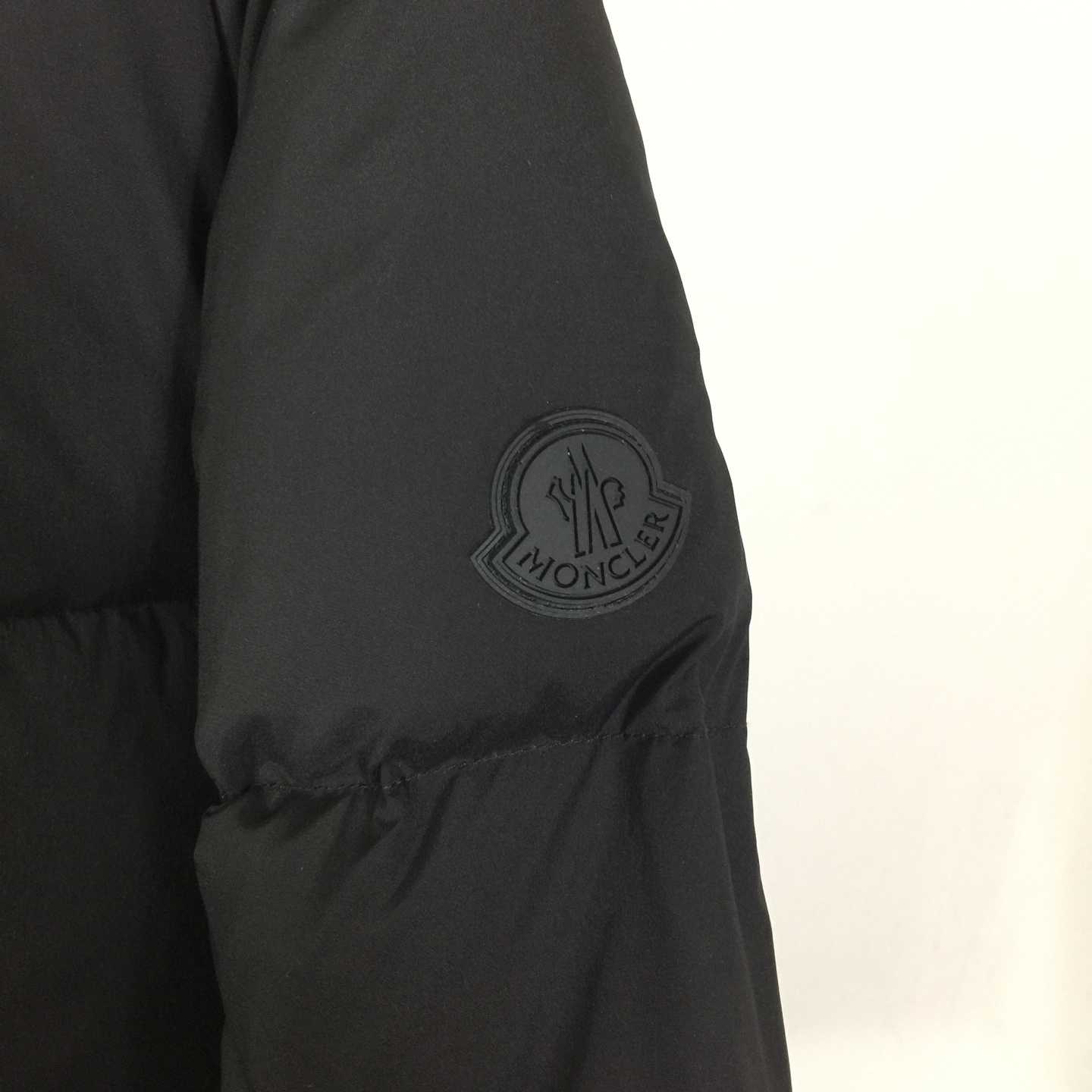 Moncler Fusain Hooded Short Down Jacket - DopestKickz