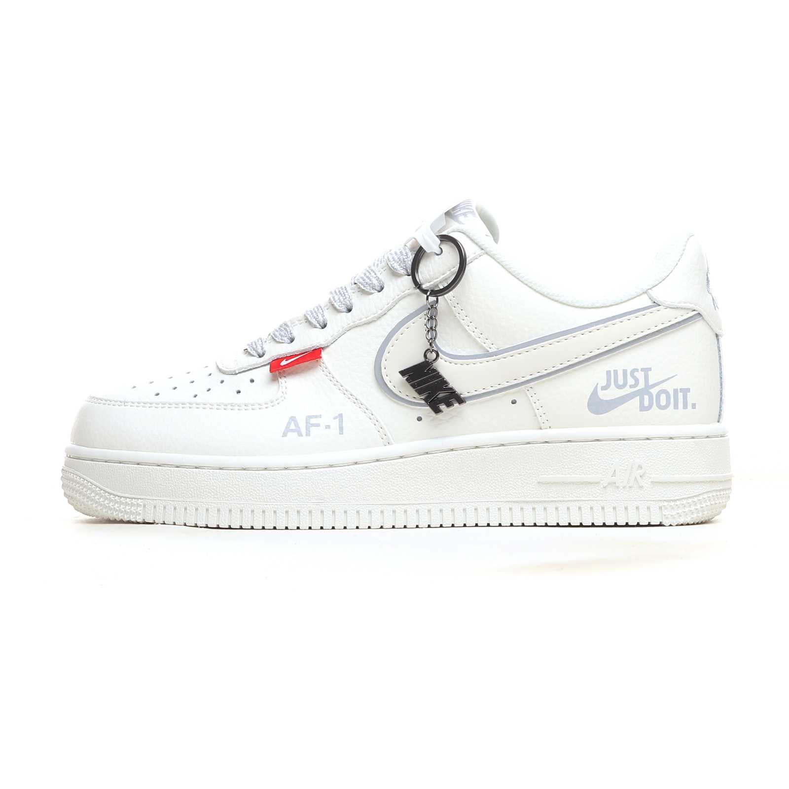 Nike Air Force 1 ’07 Low “White Silver Red-Label” CS5288-043 - DopestKickz
