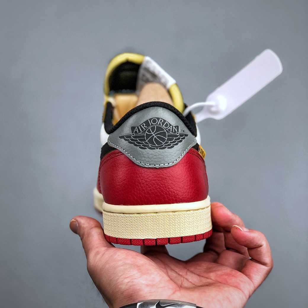 Air Jordan 1 Low “UN White/Red” Lifestyle Sneakers HQ6998-6001 - DopestKickz