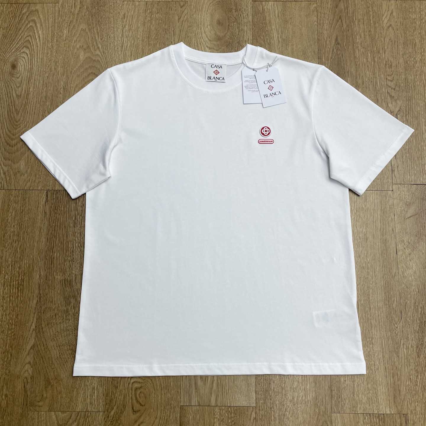 Casablanca Logo-patch Cotton T-shirt   C1076 - DopestKickz