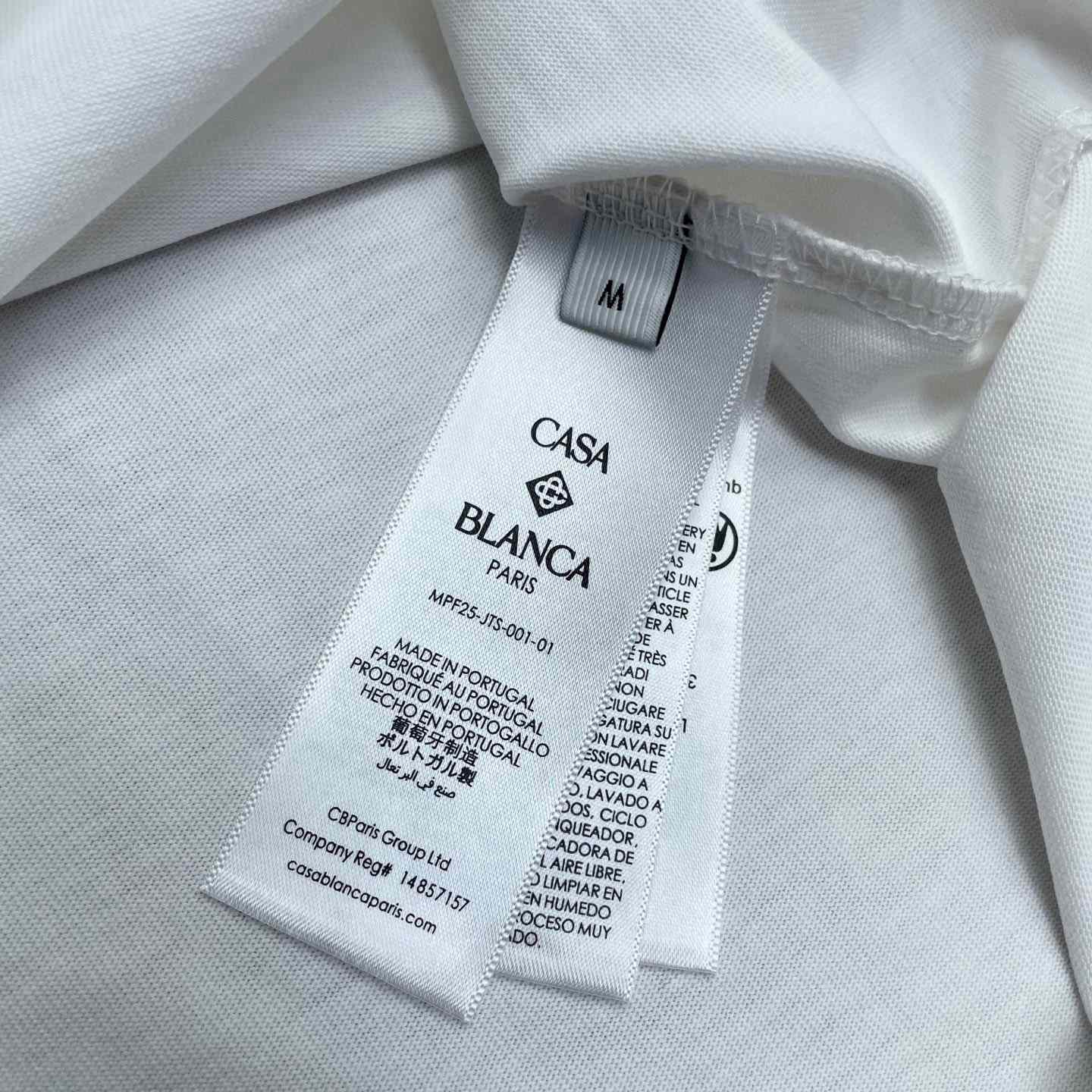 Casablanca Logo-patch Cotton T-shirt   C1076 - DopestKickz