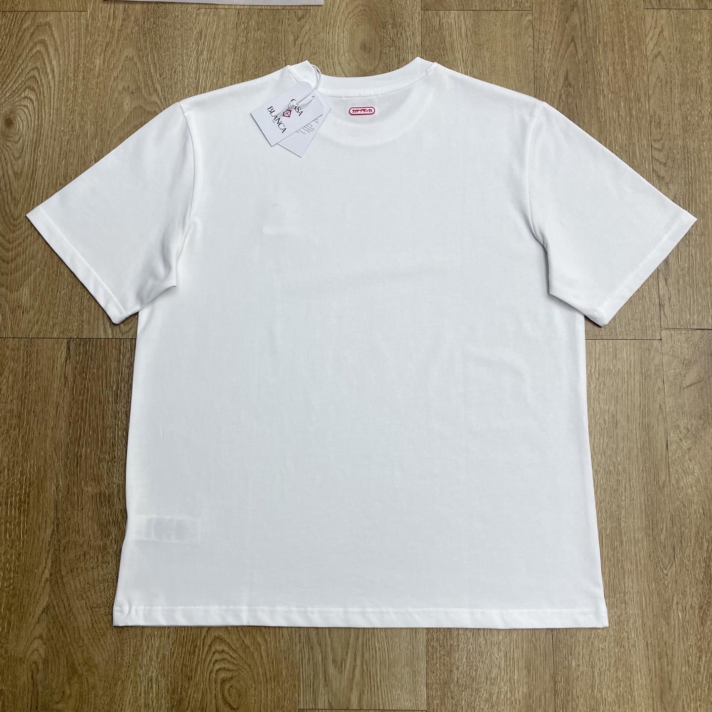 Casablanca Logo-patch Cotton T-shirt   C1076 - DopestKickz