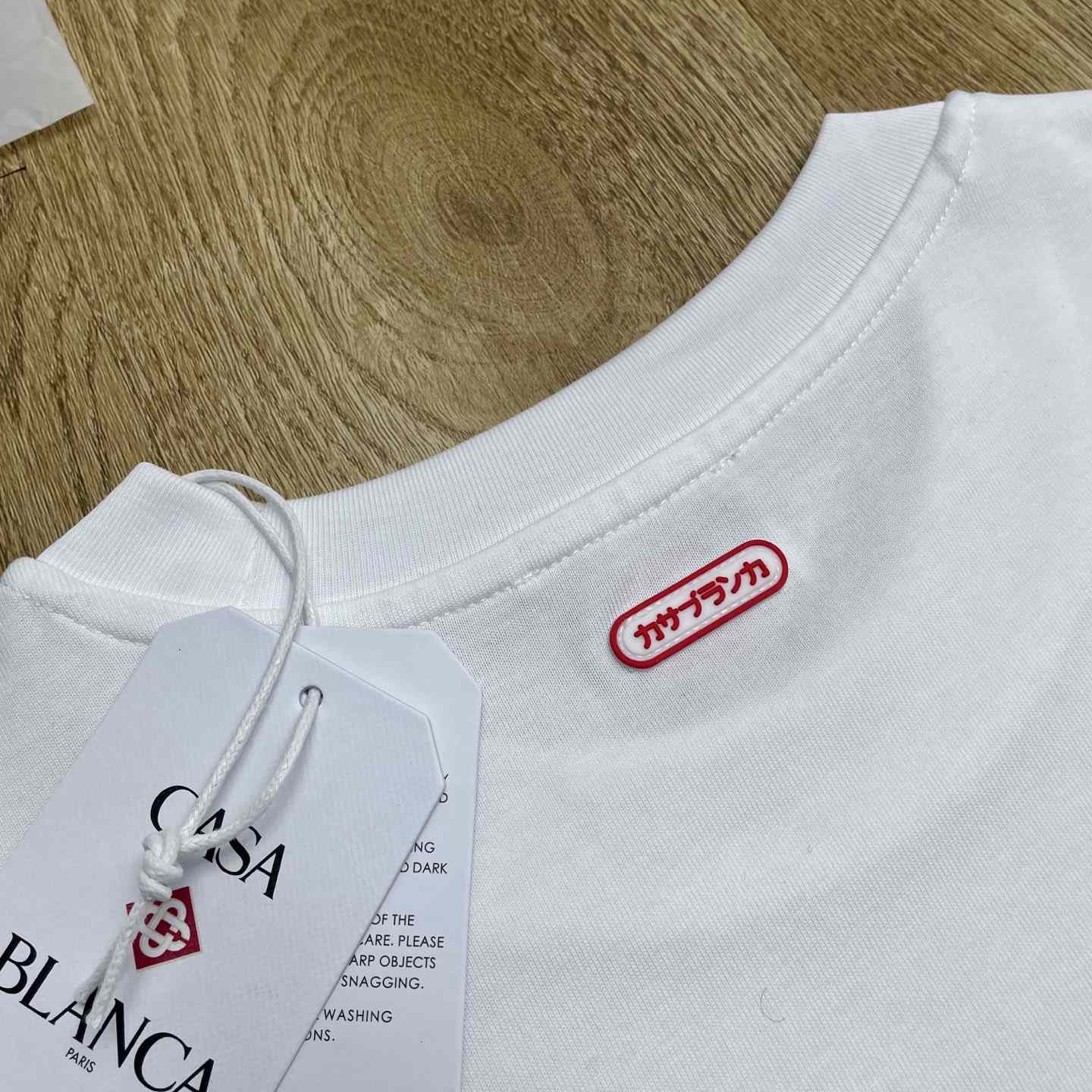 Casablanca Logo-patch Cotton T-shirt   C1076 - DopestKickz