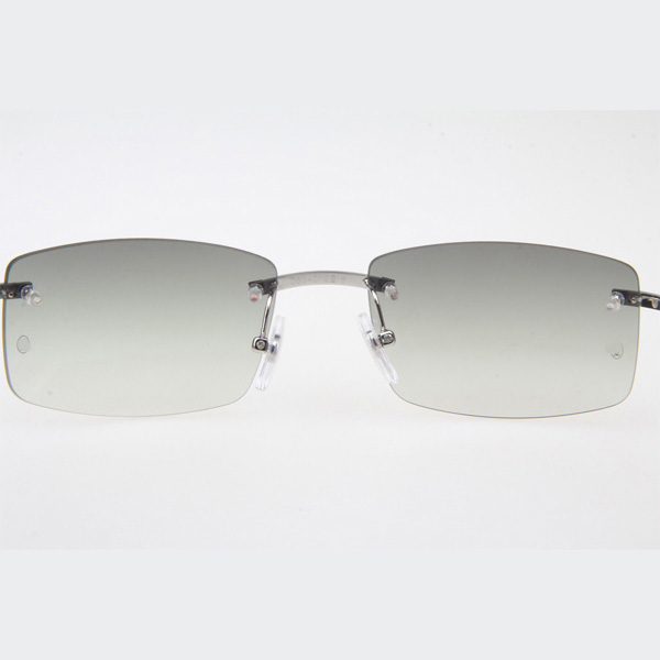 Cartier CT_3524012 White Buffalo Sunglasses In Silver Grey - DopestKickz