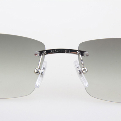 Cartier CT_3524012 White Buffalo Sunglasses In Silver Grey - DopestKickz