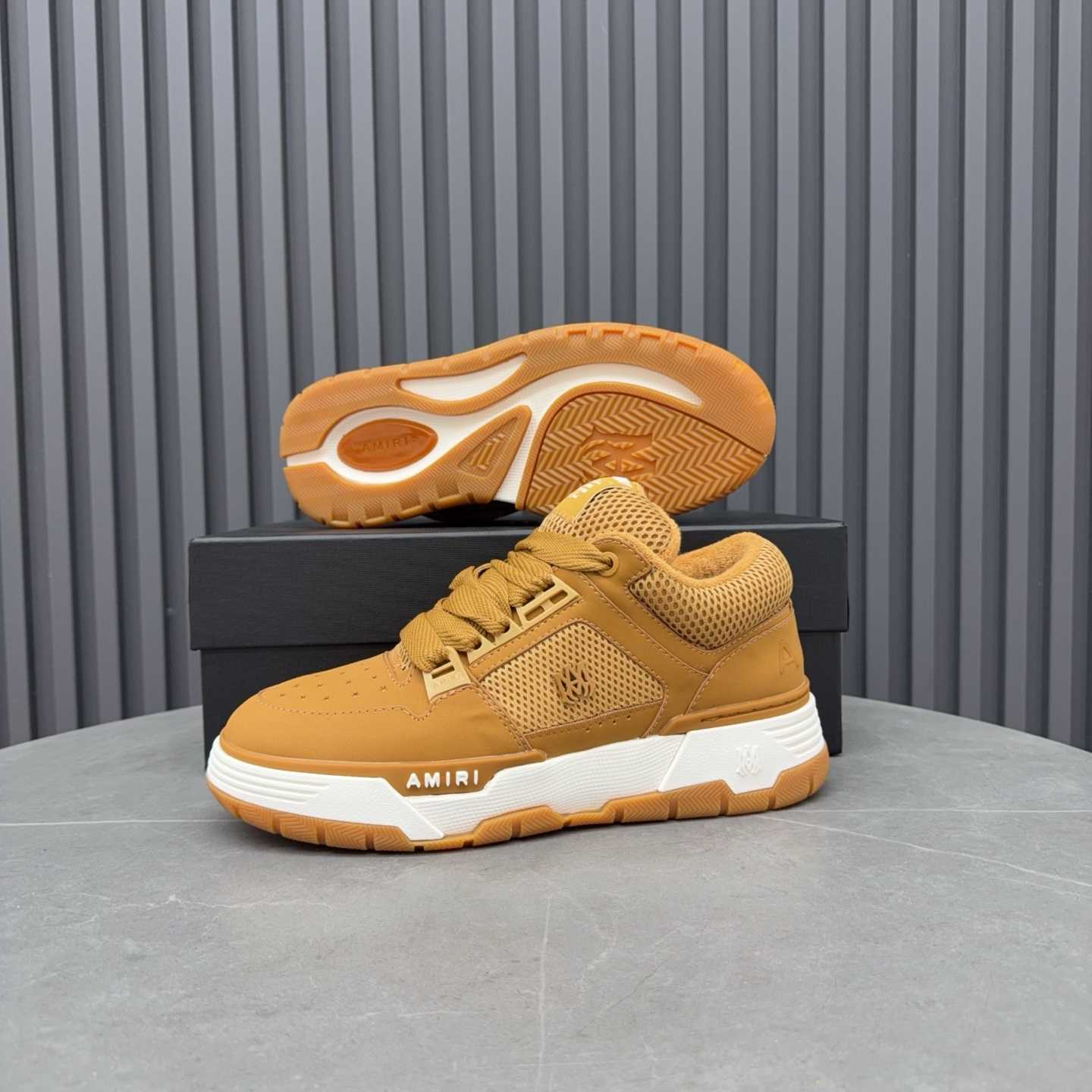 Amiri MA-1 "Wheat Beige" Sneakers - DopestKickz