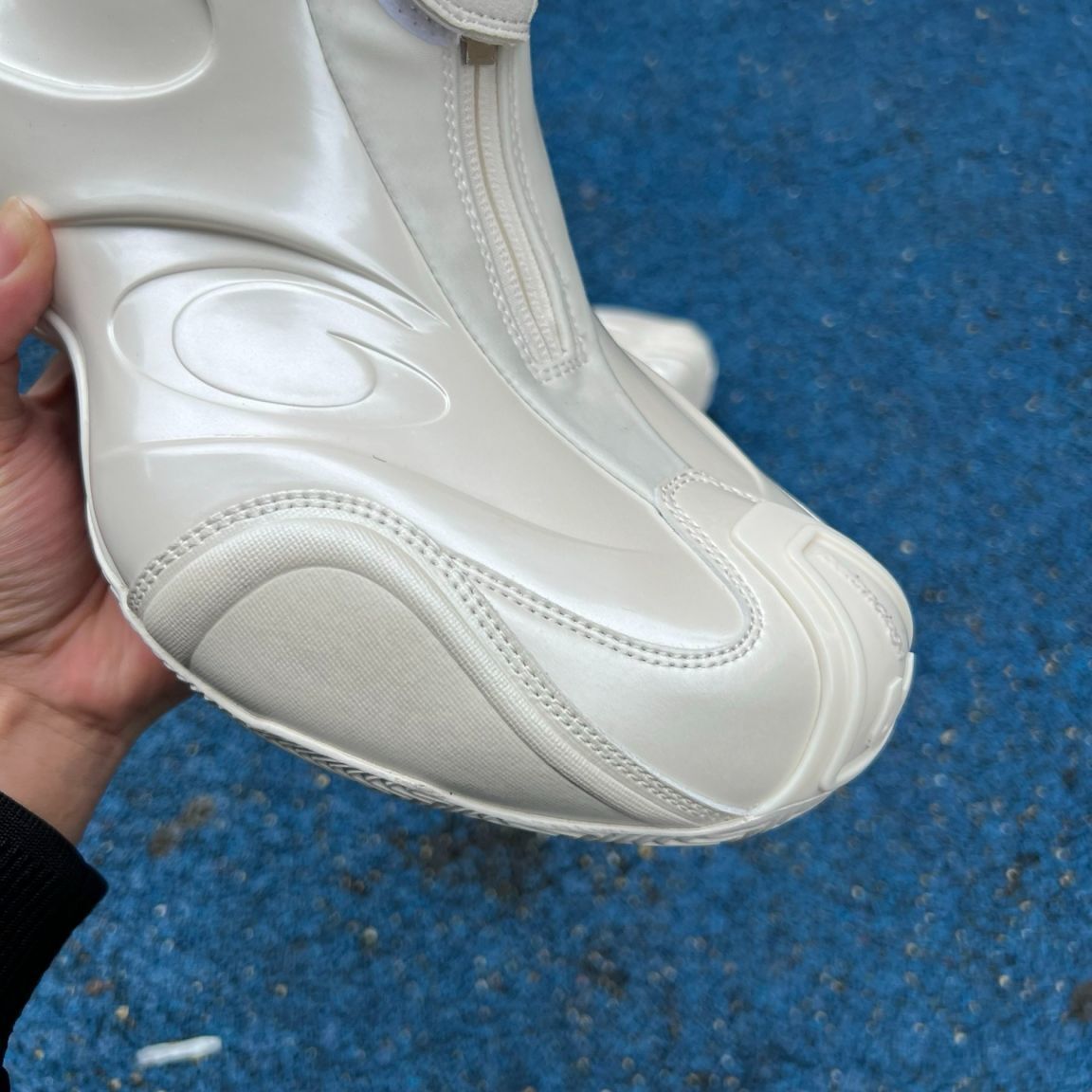 Balenciaga Basketball Sneaker In White  - DopestKickz