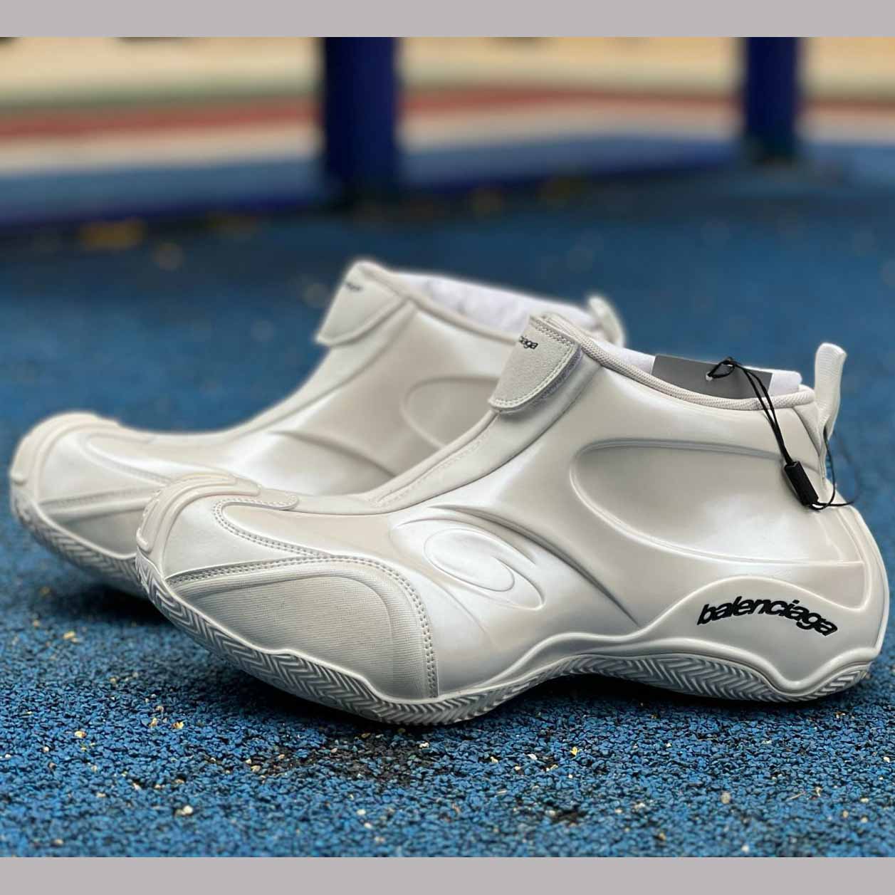 Balenciaga Basketball Sneaker In White  - DopestKickz