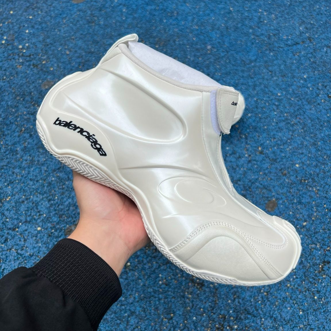Balenciaga Basketball Sneaker In White  - DopestKickz