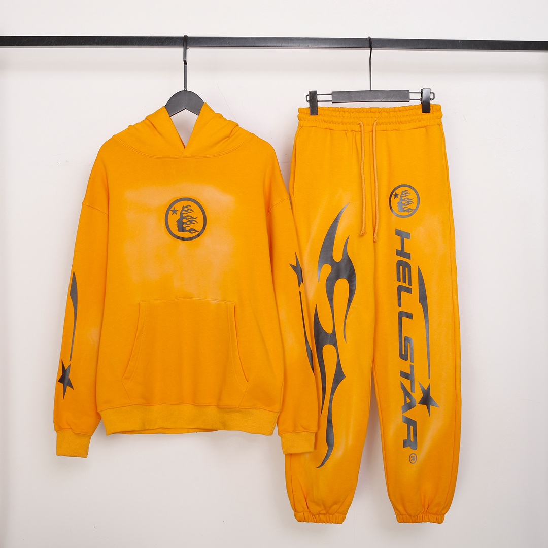 Hellstar Cotton Hoodie And Sweatpant - DopestKickz