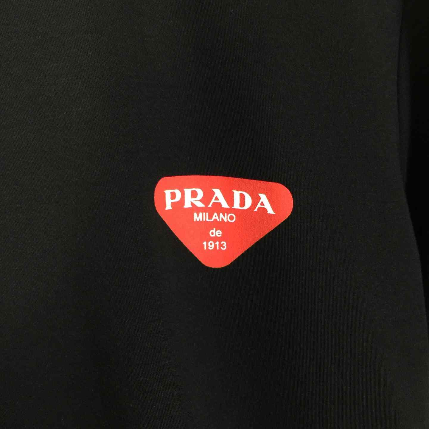 Prada Logo Cotton Tee - DopestKickz