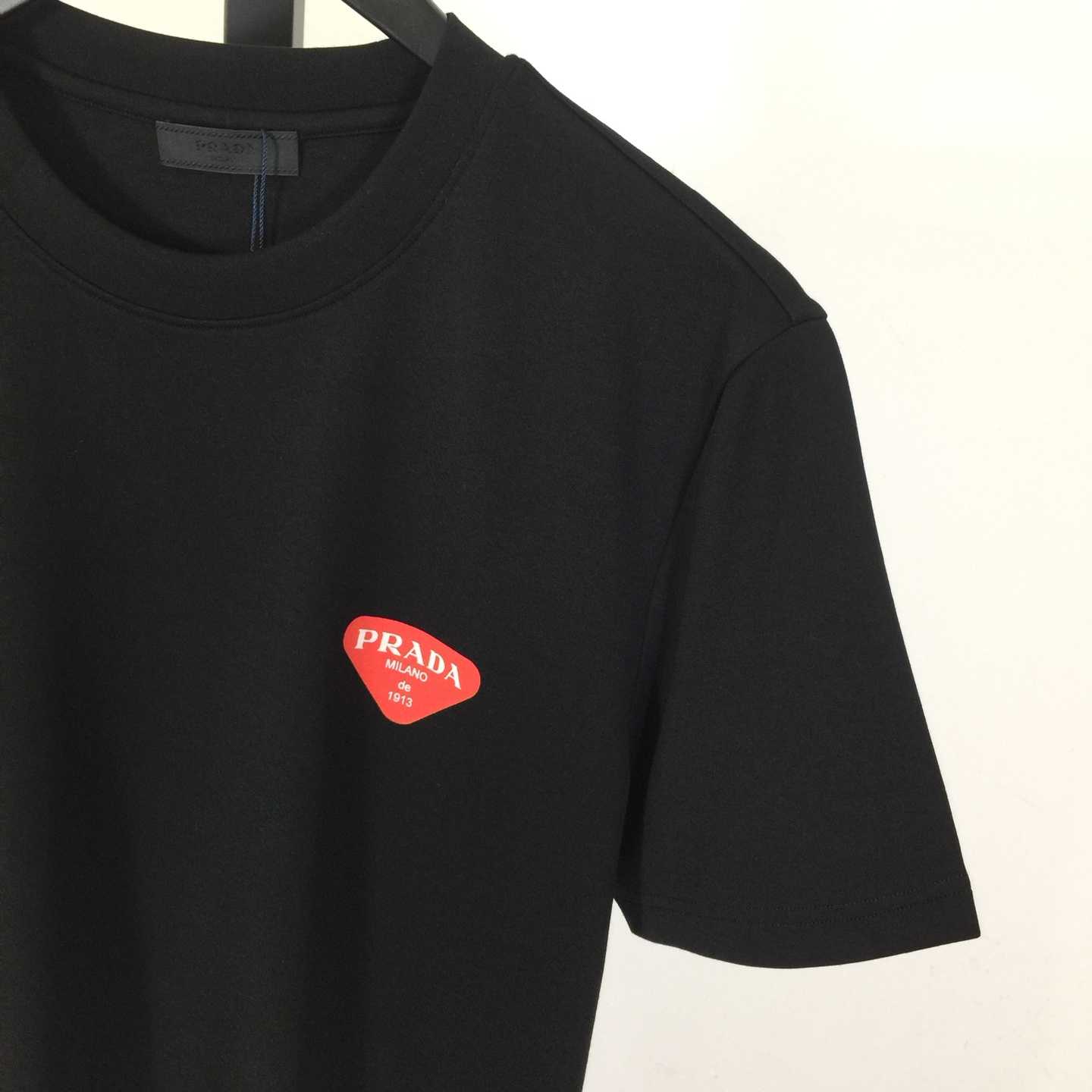 Prada Logo Cotton Tee - DopestKickz
