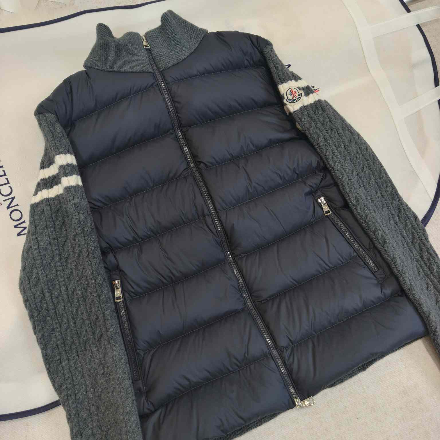 Moncler Padded Wool Zip-Up Cardigan - DopestKickz