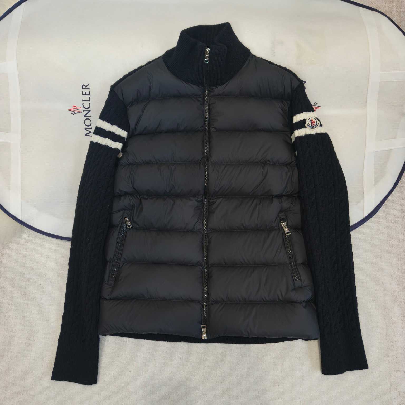 Moncler Padded Wool Zip-Up Cardigan - DopestKickz