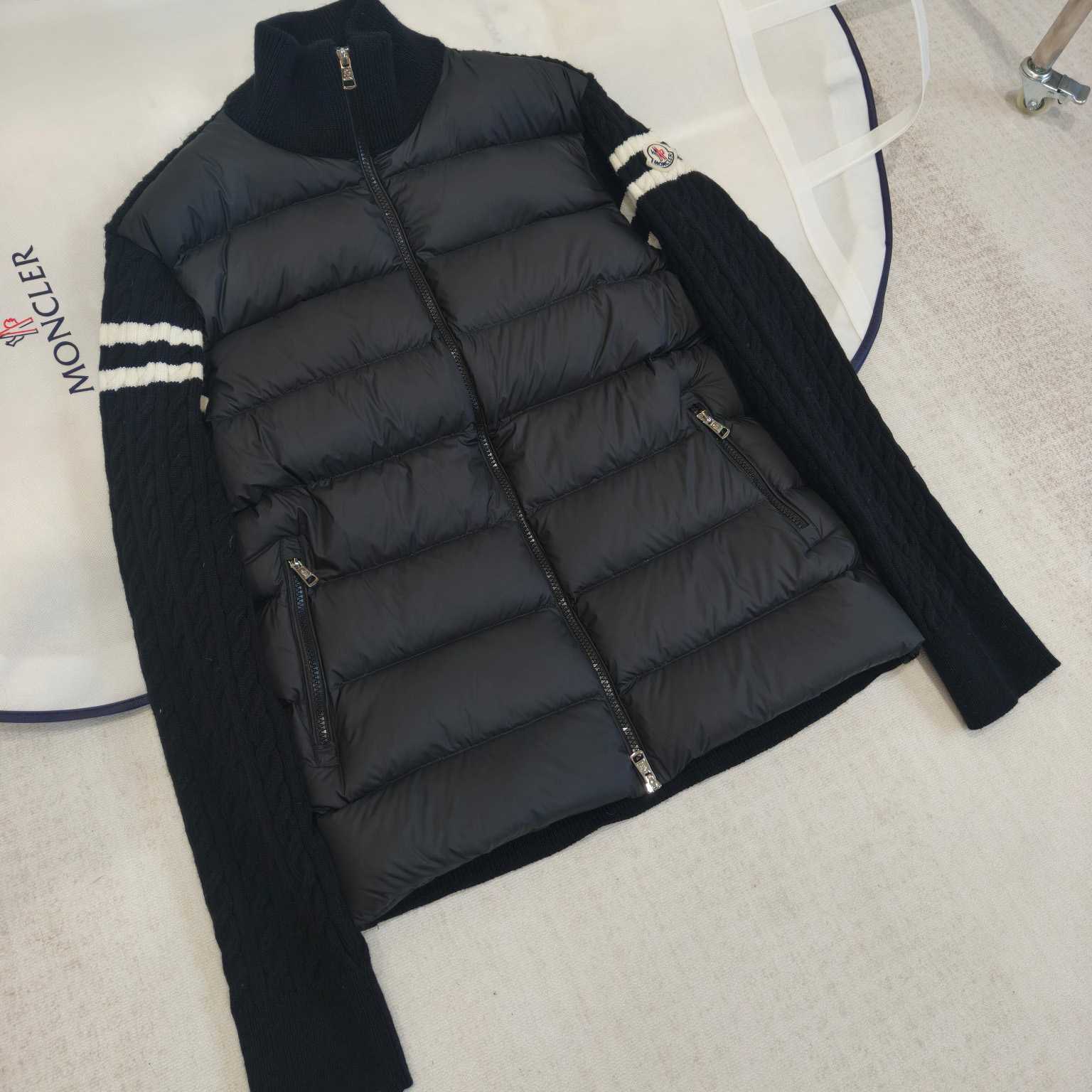 Moncler Padded Wool Zip-Up Cardigan - DopestKickz