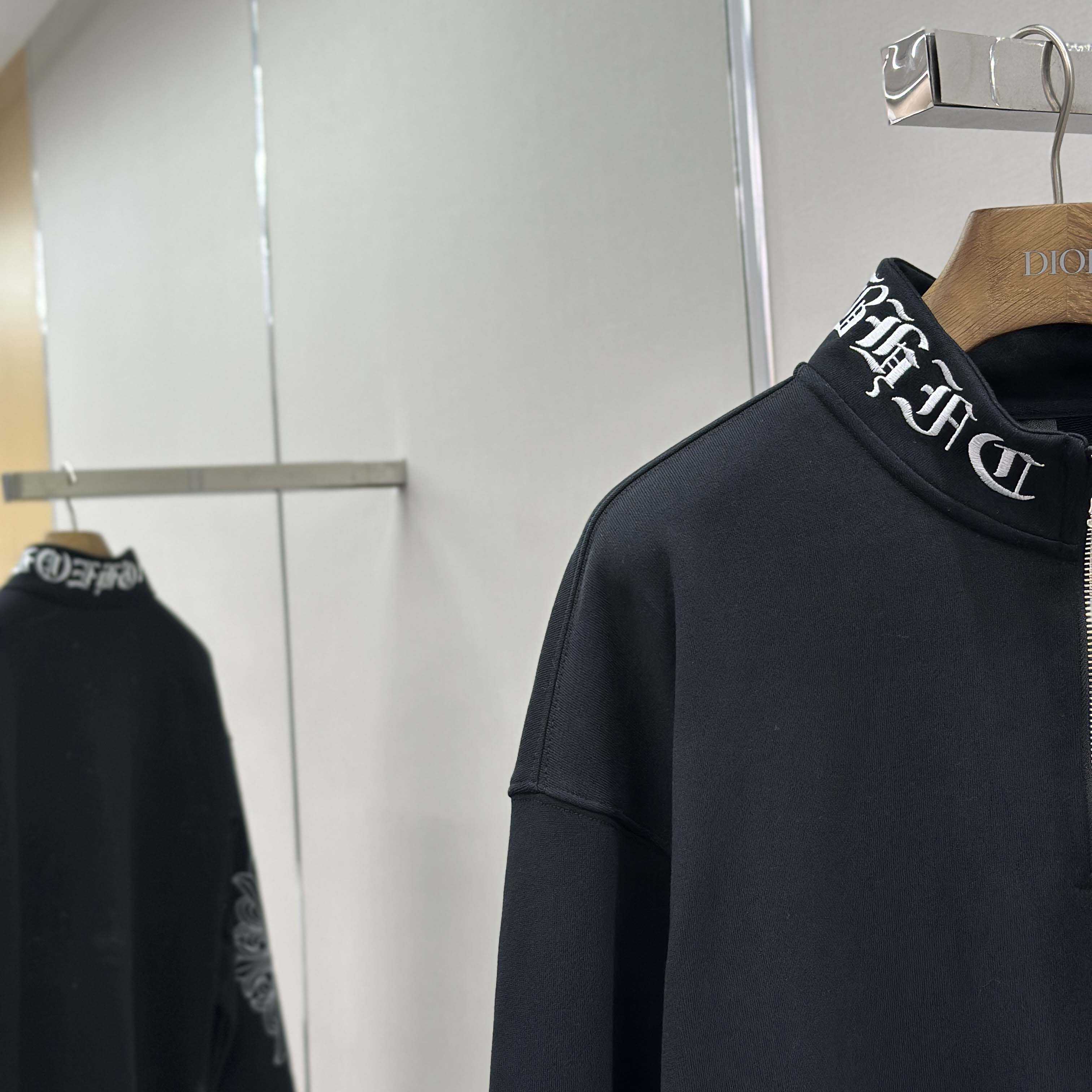 Chrome Hearts Half-zip Sweatshirt - DopestKickz