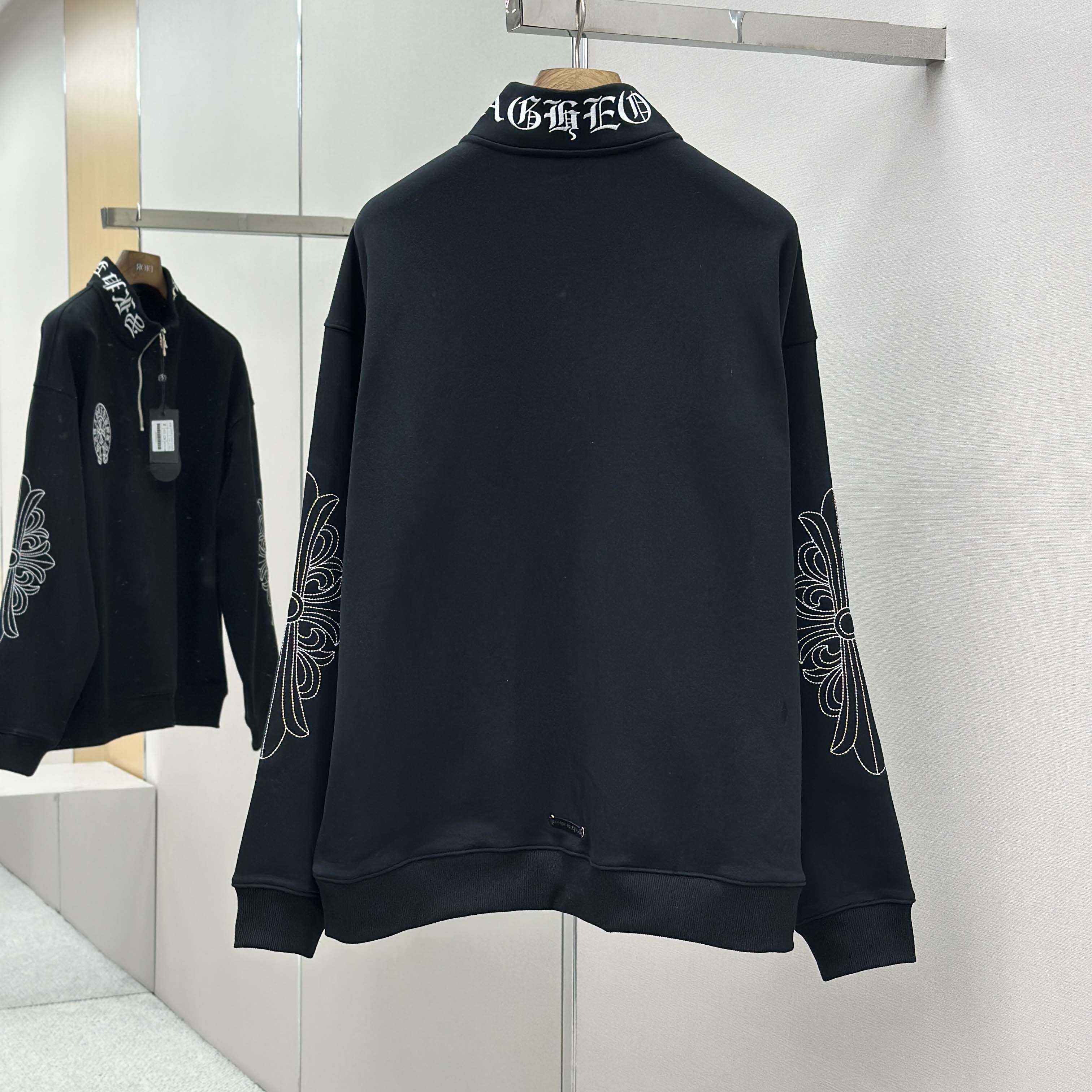 Chrome Hearts Half-zip Sweatshirt - DopestKickz