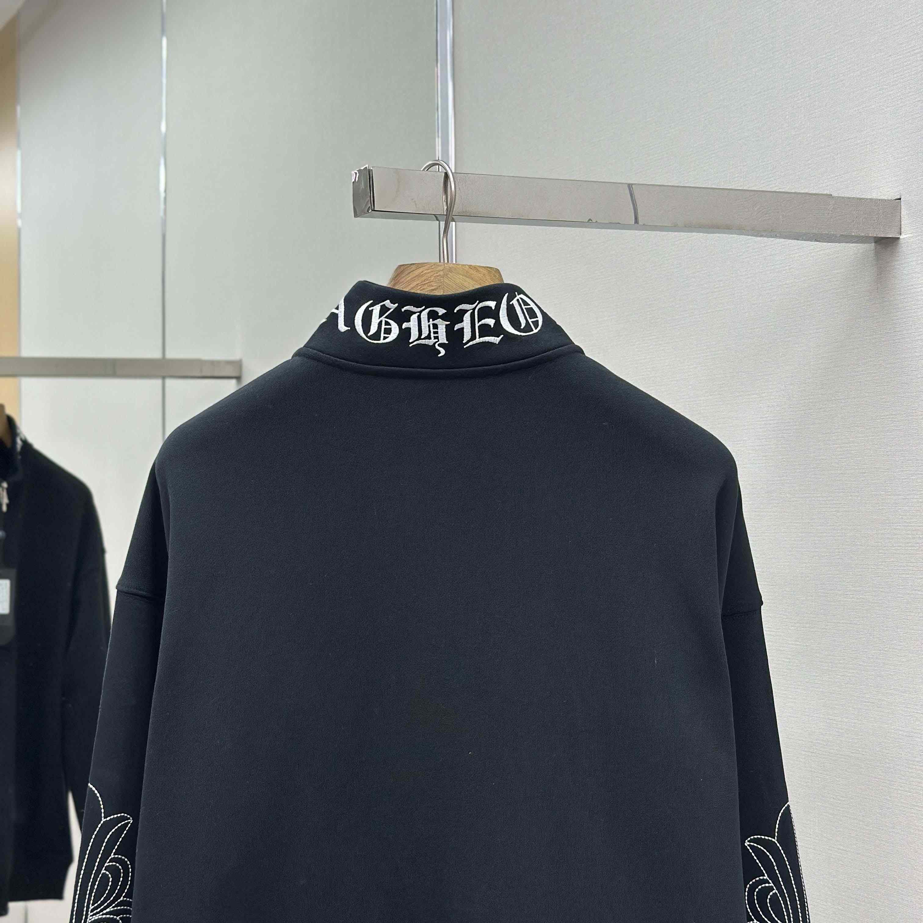 Chrome Hearts Half-zip Sweatshirt - DopestKickz