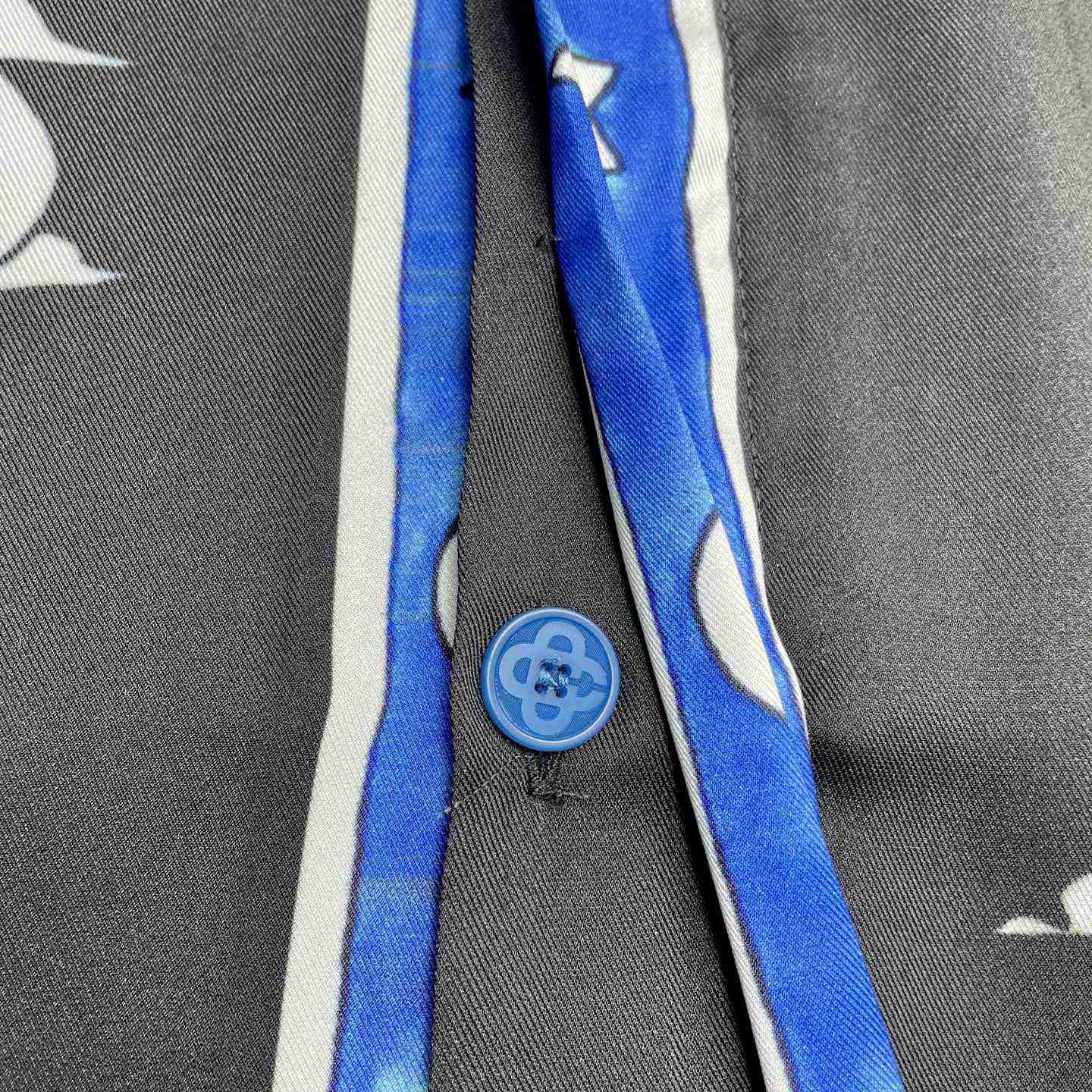 Casablanca The Four Elements Long Sleeve Silk Shirt   CA3546 - DopestKickz