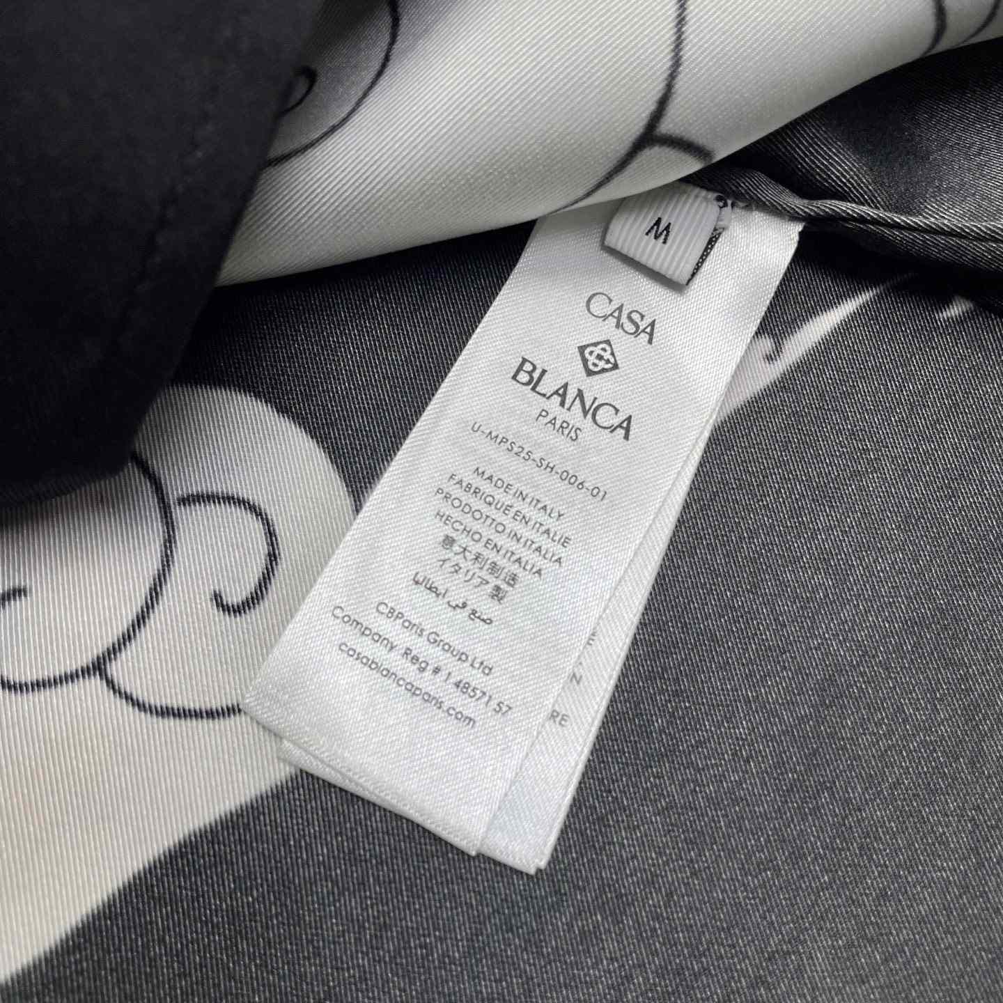 Casablanca The Four Elements Long Sleeve Silk Shirt   CA3546 - DopestKickz