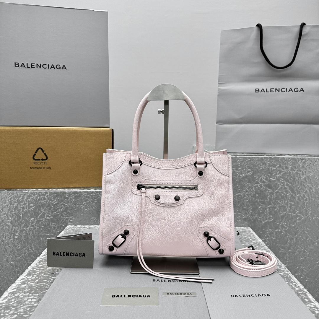 Balenciaga Le City Tote Bag Mini In Petal Pink - DopestKickz