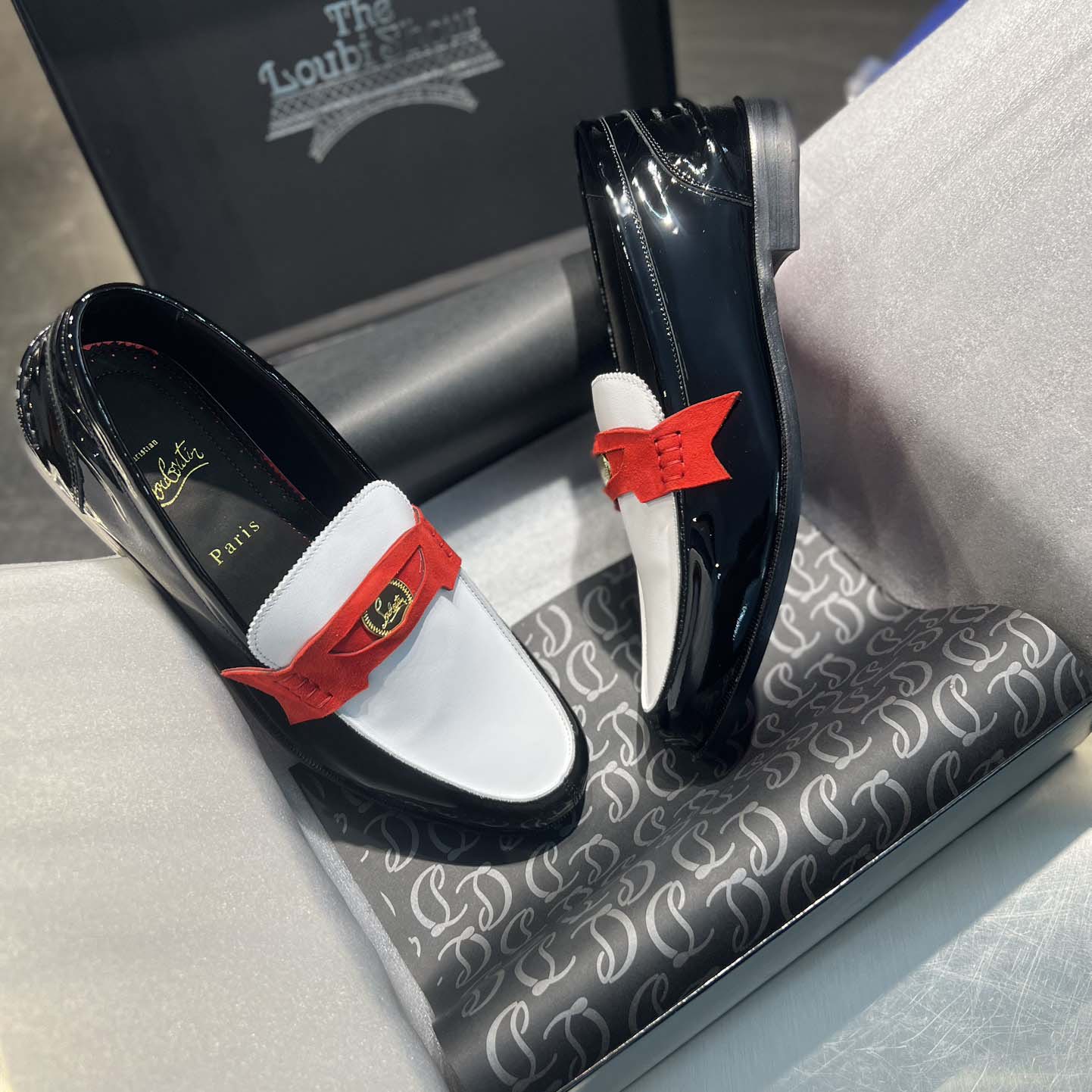 Christian Louboutin Penny Loafers - Patent calf leather  - DopestKickz