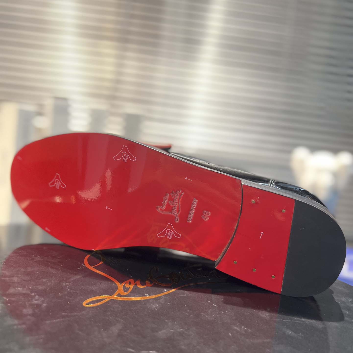 Christian Louboutin Penny Loafers - Patent calf leather  - DopestKickz