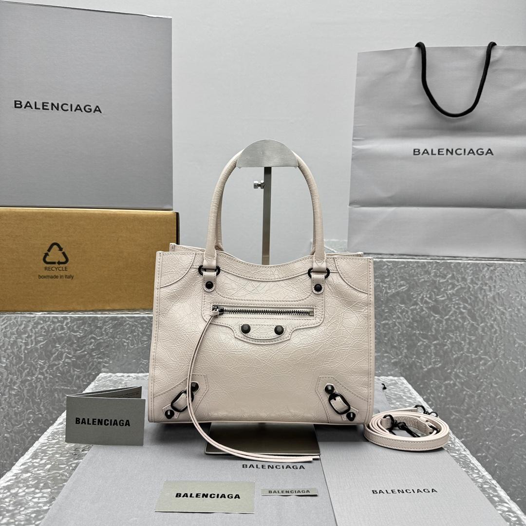 Balenciaga Le City Tote Bag Mini In Almond  - DopestKickz
