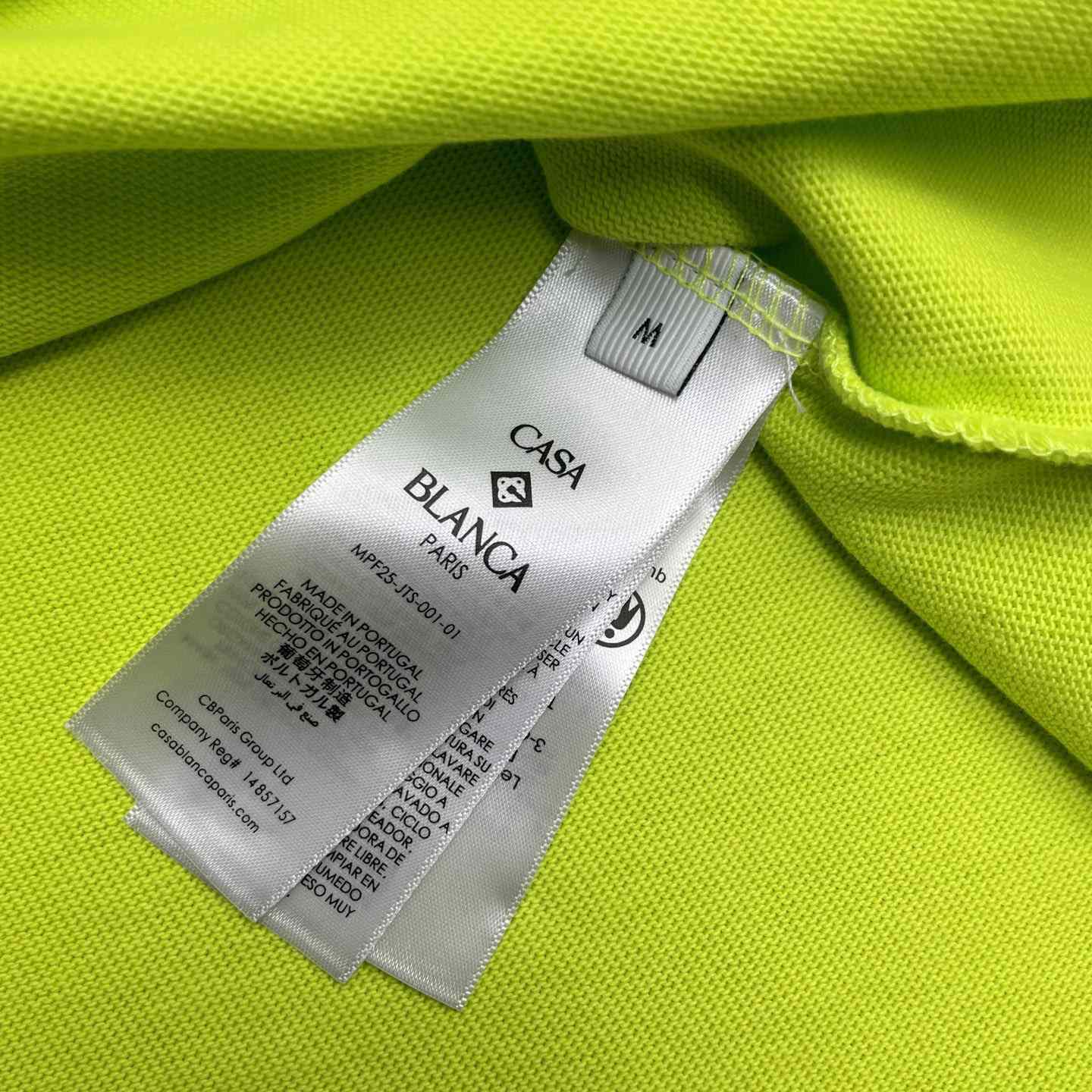 Casablanca Logo-patch Cotton T-shirt   C1079 - DopestKickz